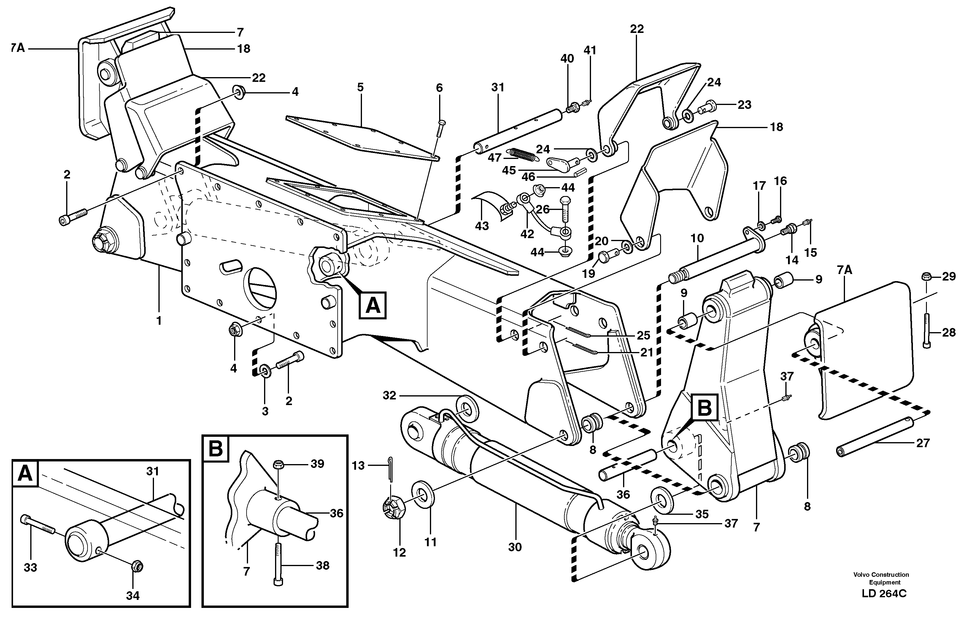 Stabilisers  14302778, 14302779 — volvo parts diagram