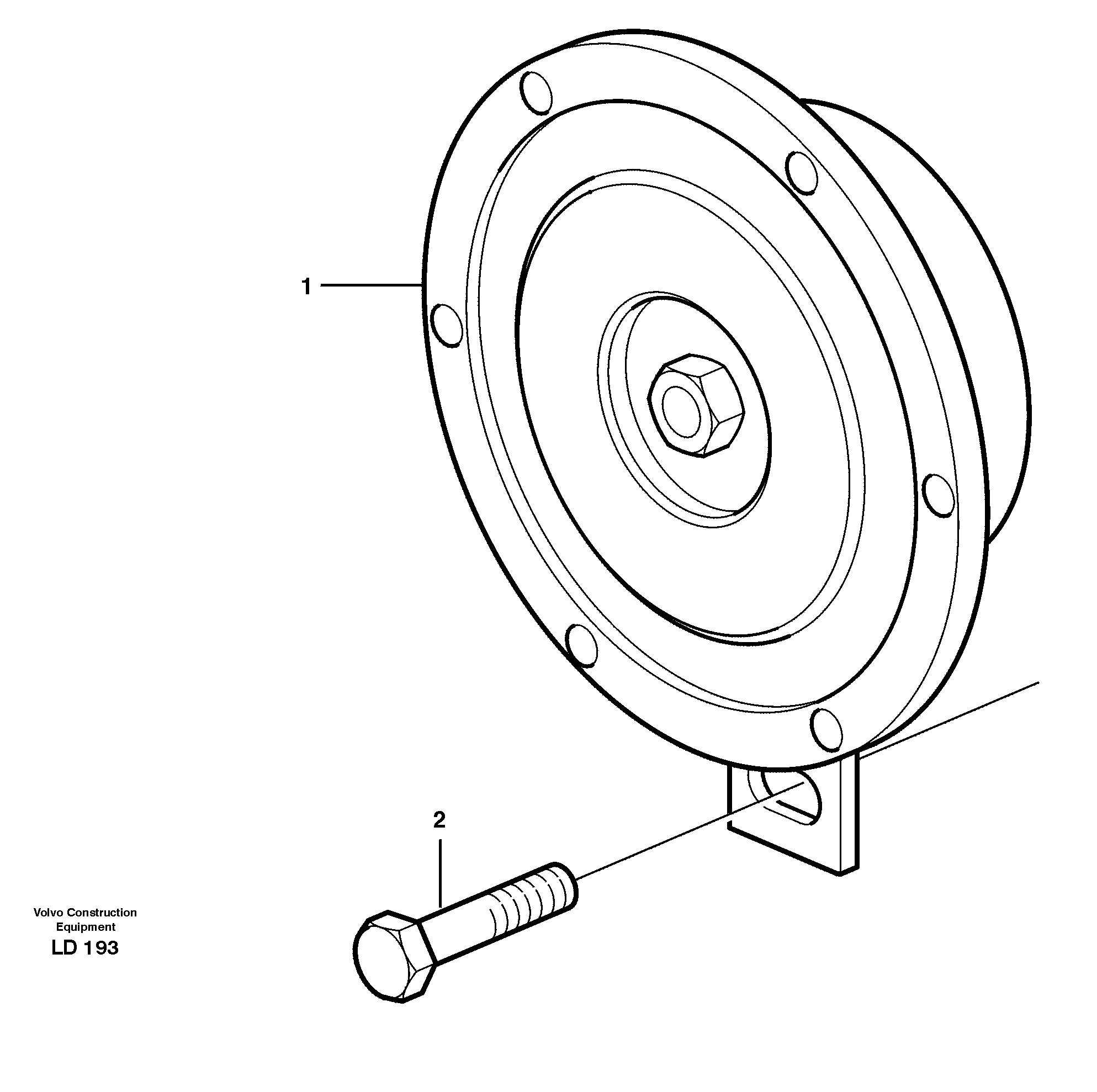 Horn — volvo parts diagram