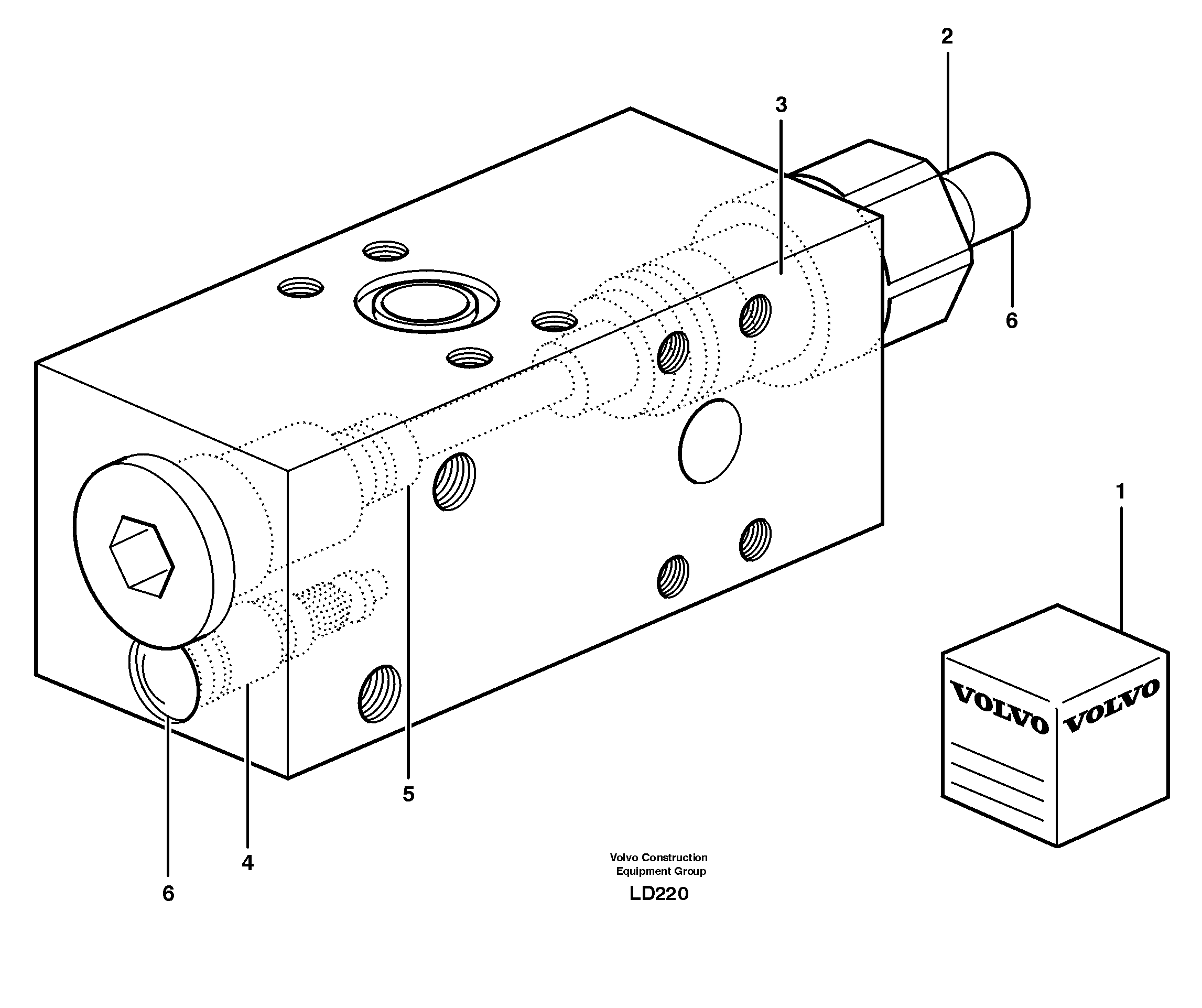 Safety valve  14302828, 14303074, 14302904, 14302905, 14225112 — volvo parts diagram