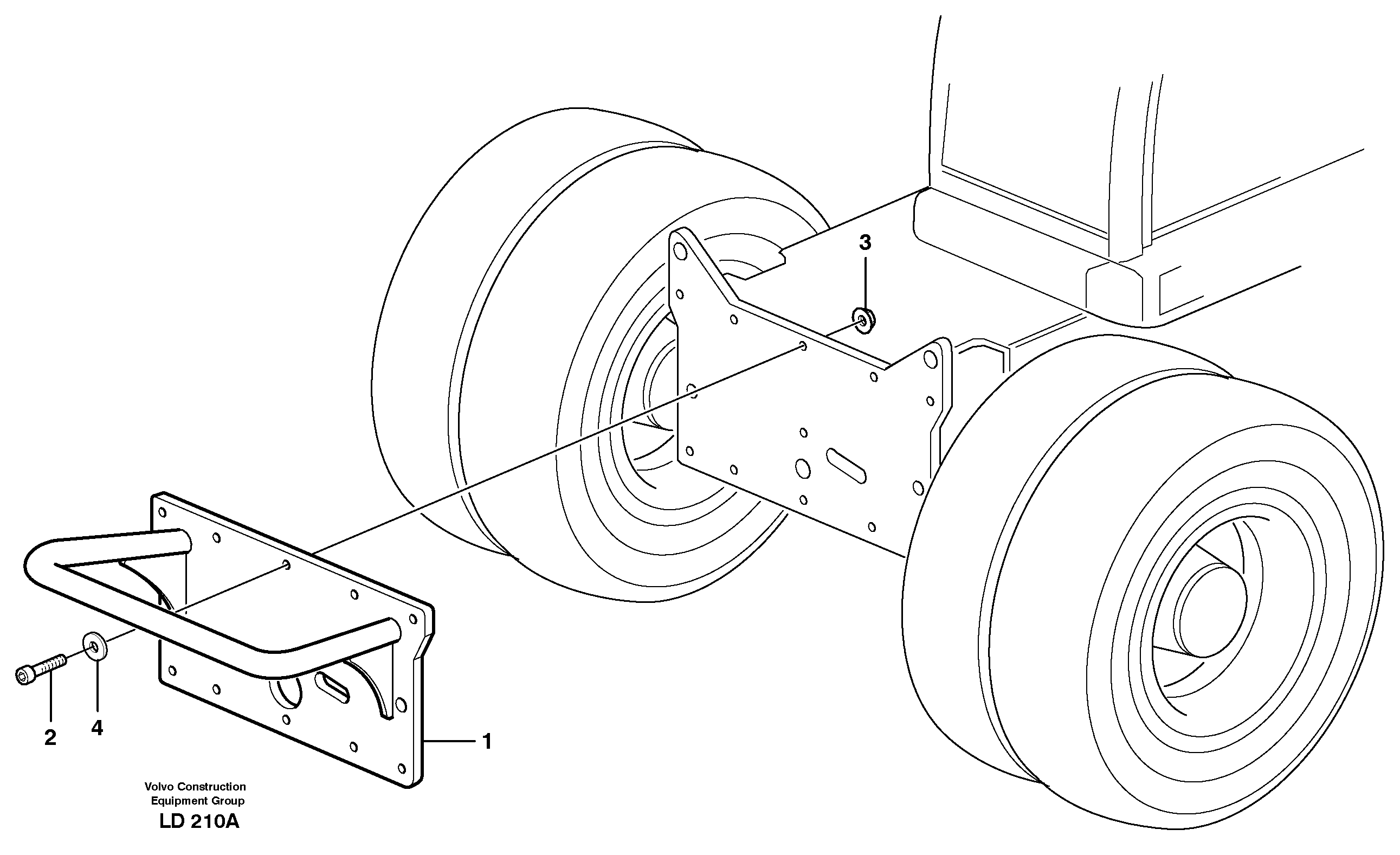Grab attachment  14302775 — volvo parts diagram