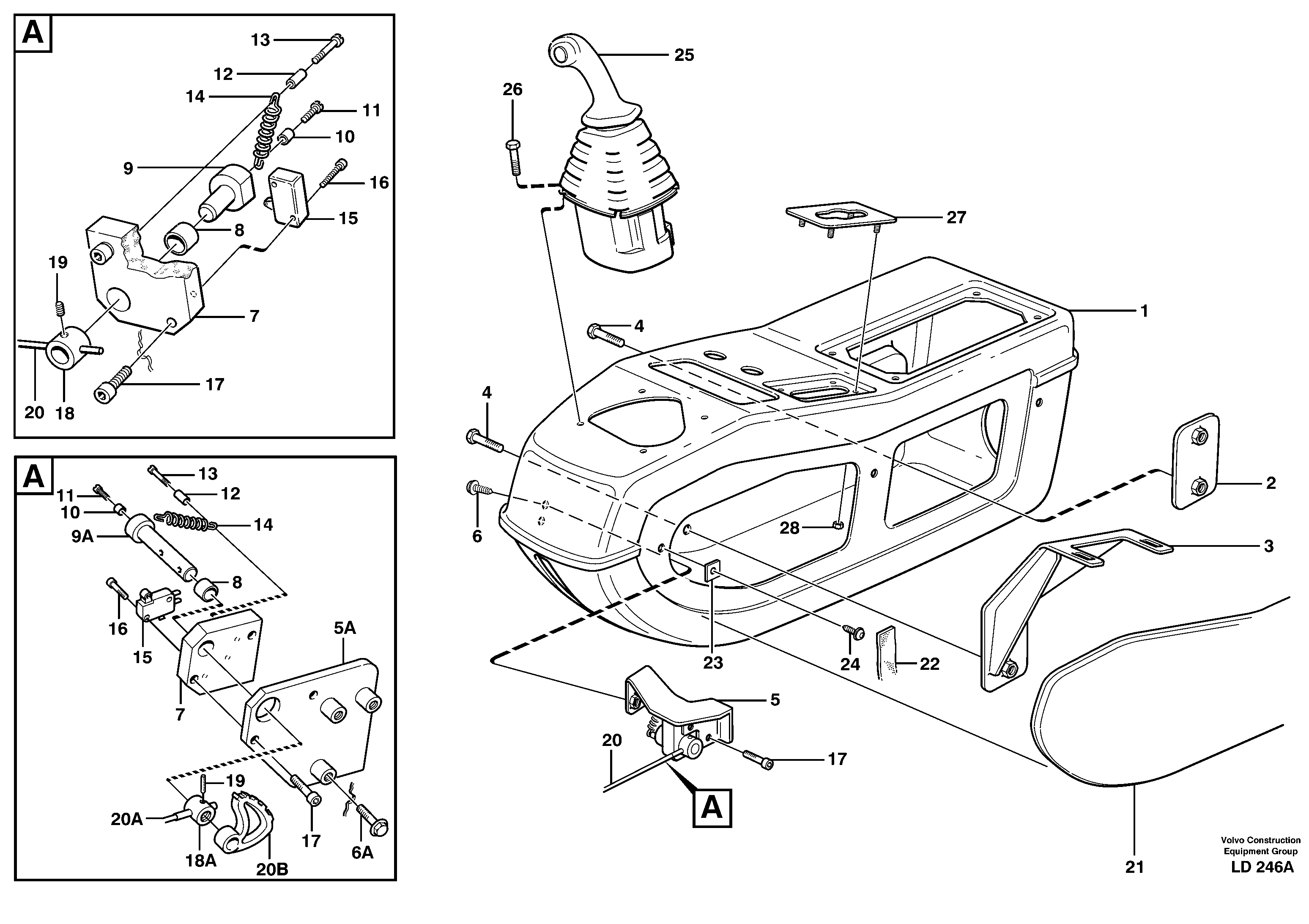 Side panel, left  SER NO - 1349 — volvo parts diagram