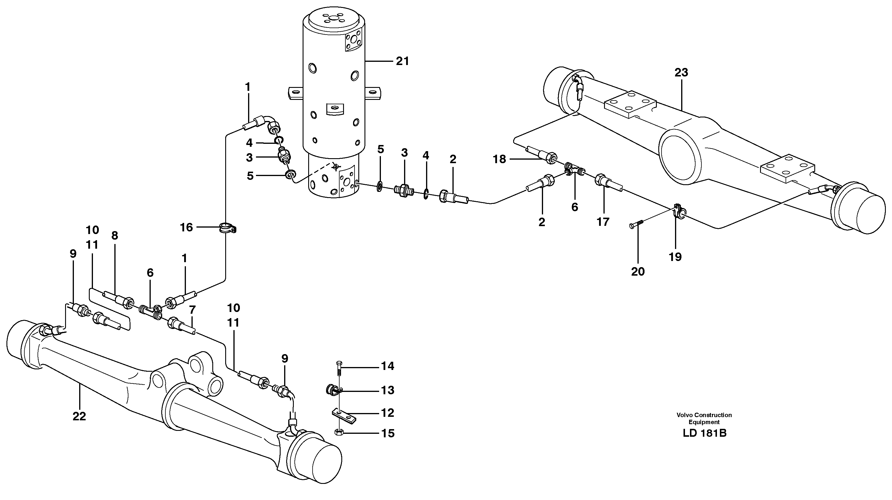 Brakesystem, undercarrige — volvo parts diagram