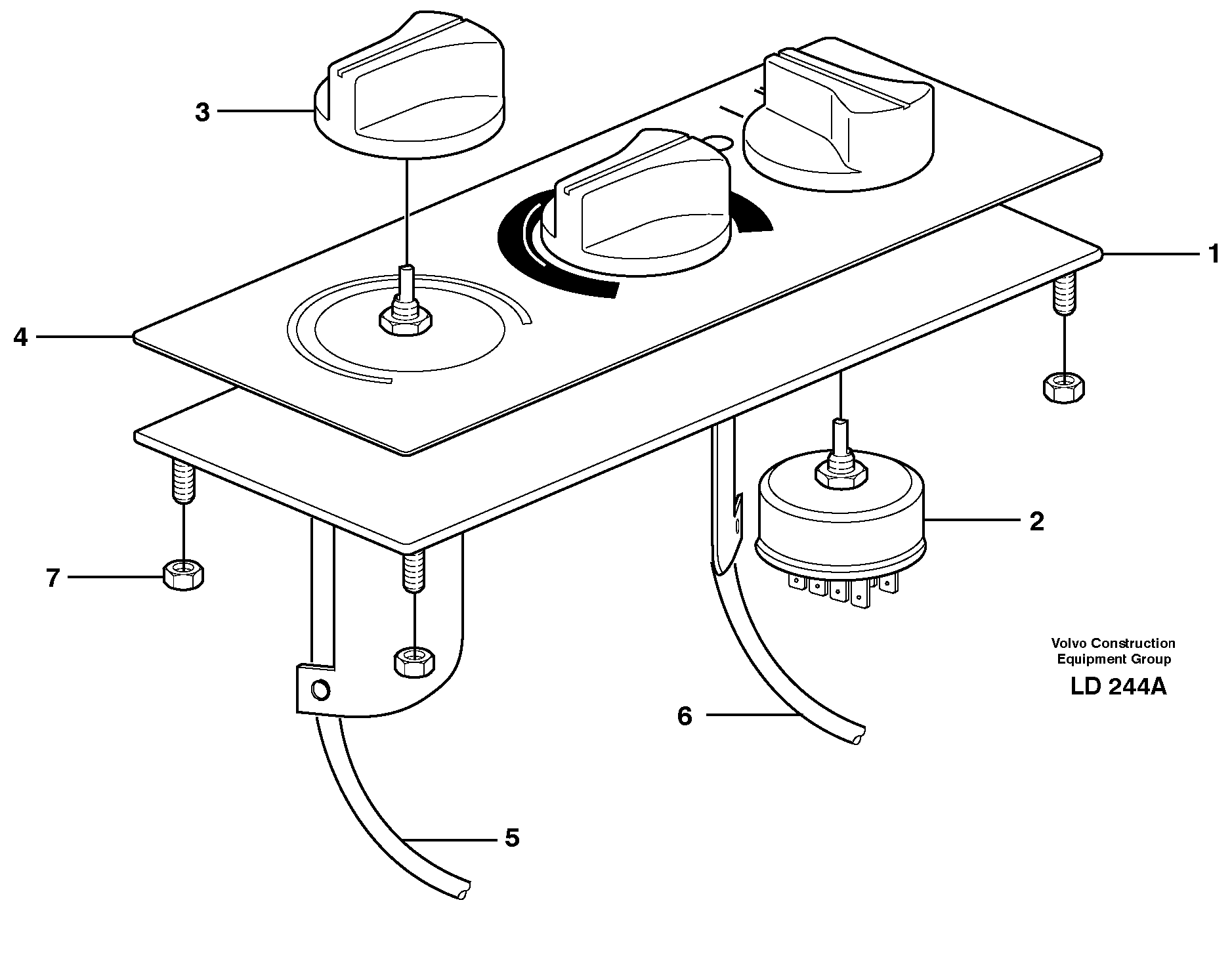 Heater control — volvo parts diagram