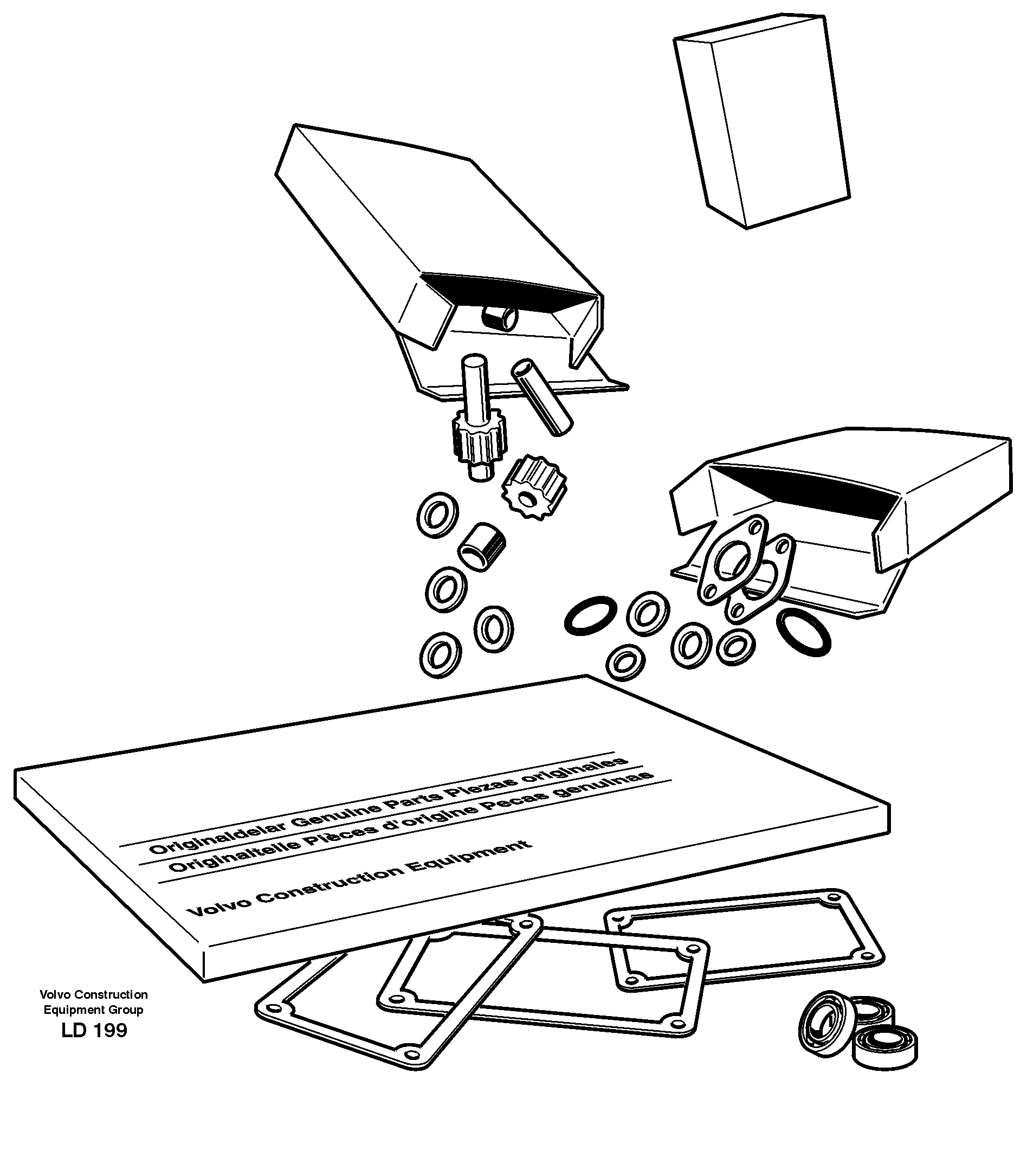 Repair kits for engine — volvo parts diagram
