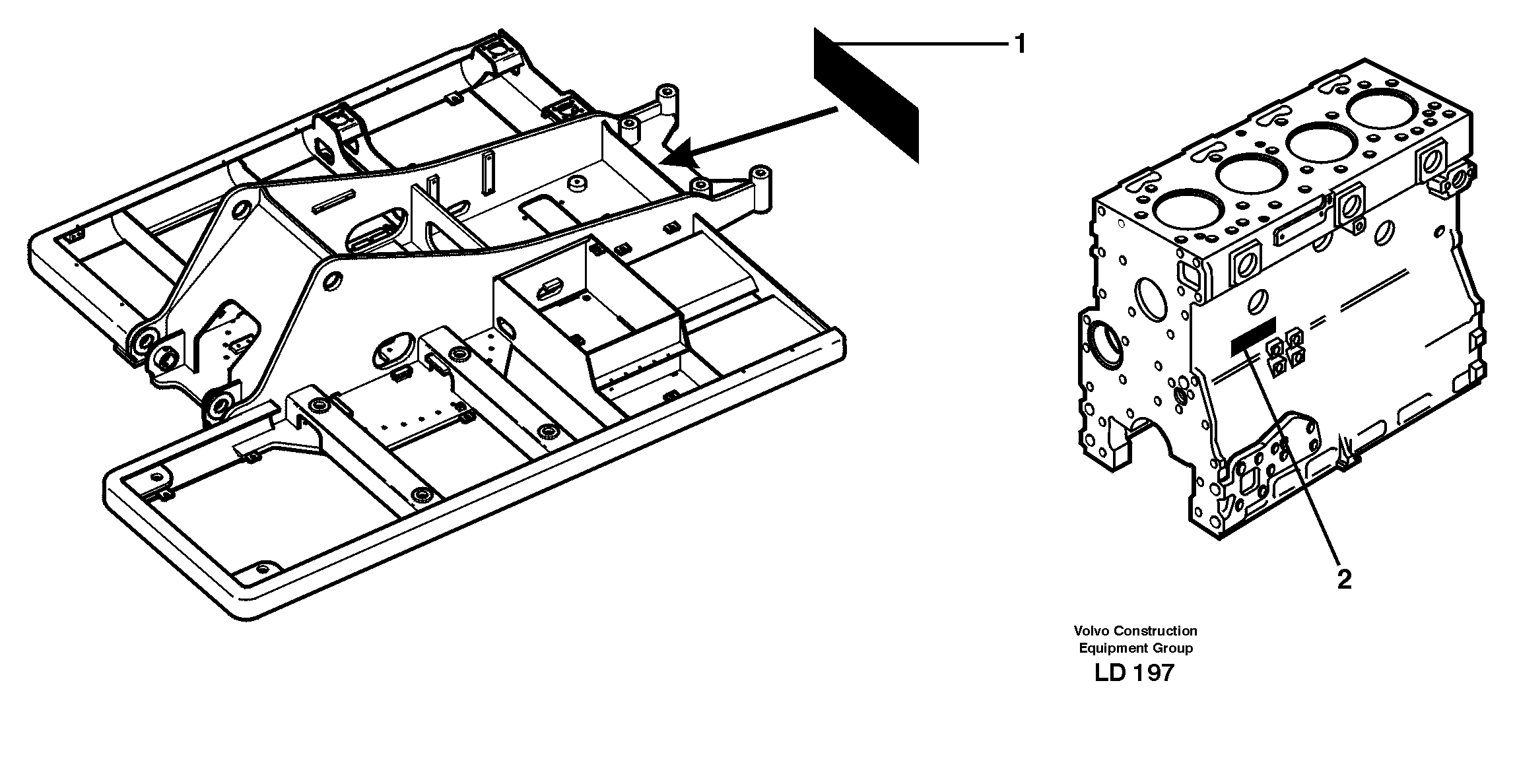 Product sign plate — volvo parts diagram