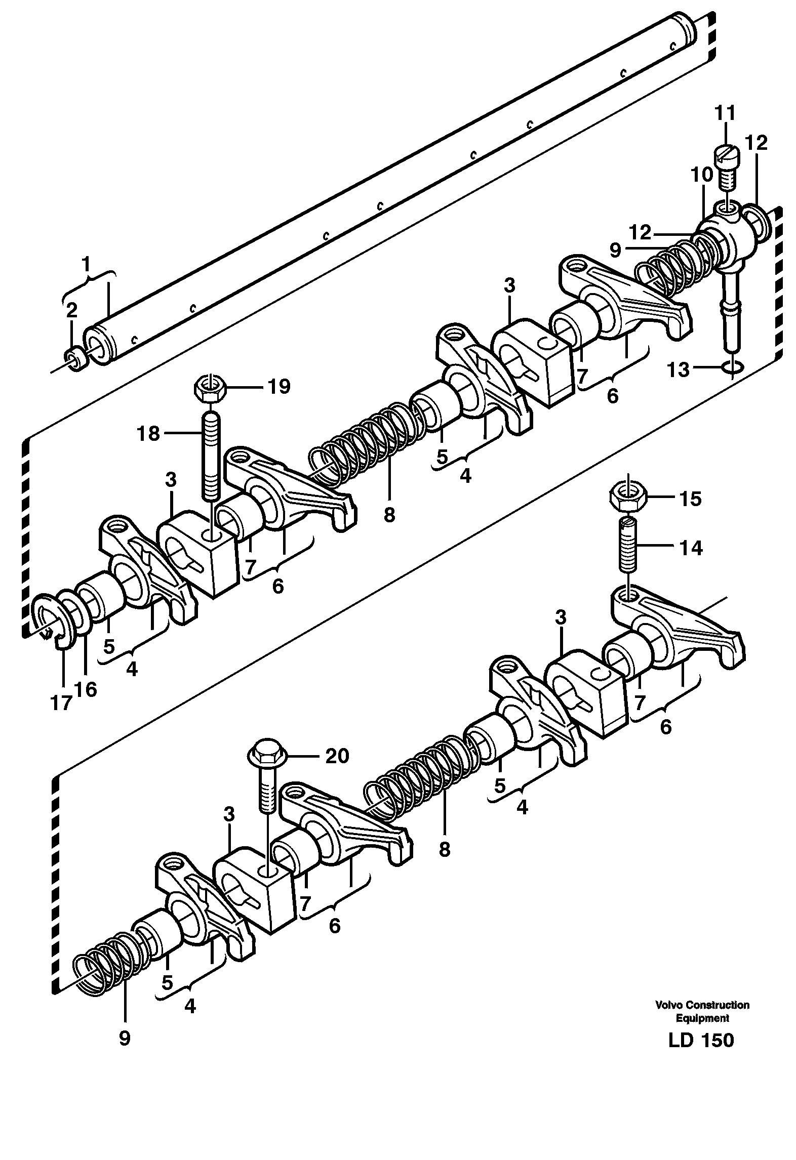 Valve mechanism — volvo parts diagram