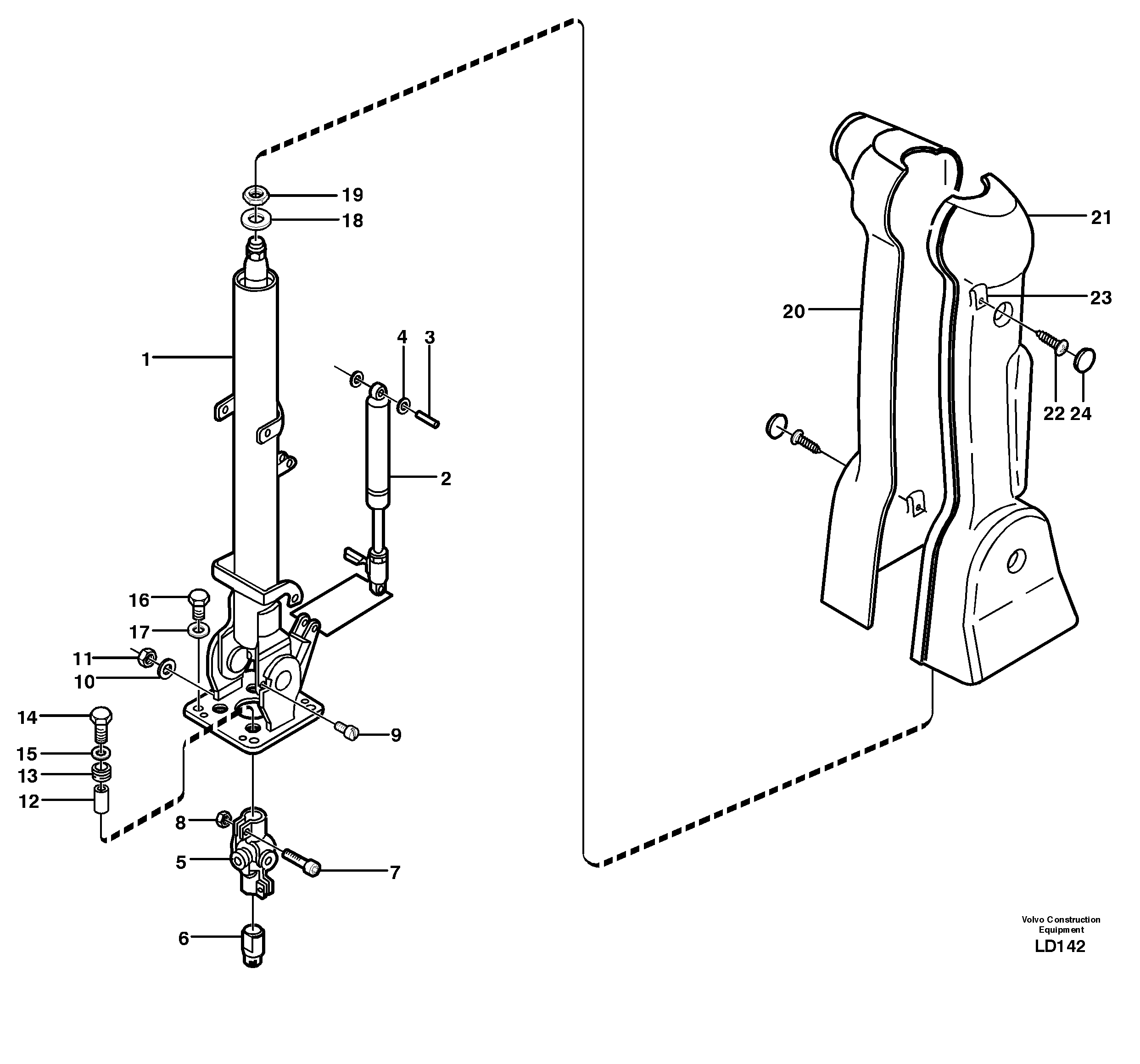 Steering column — volvo parts diagram