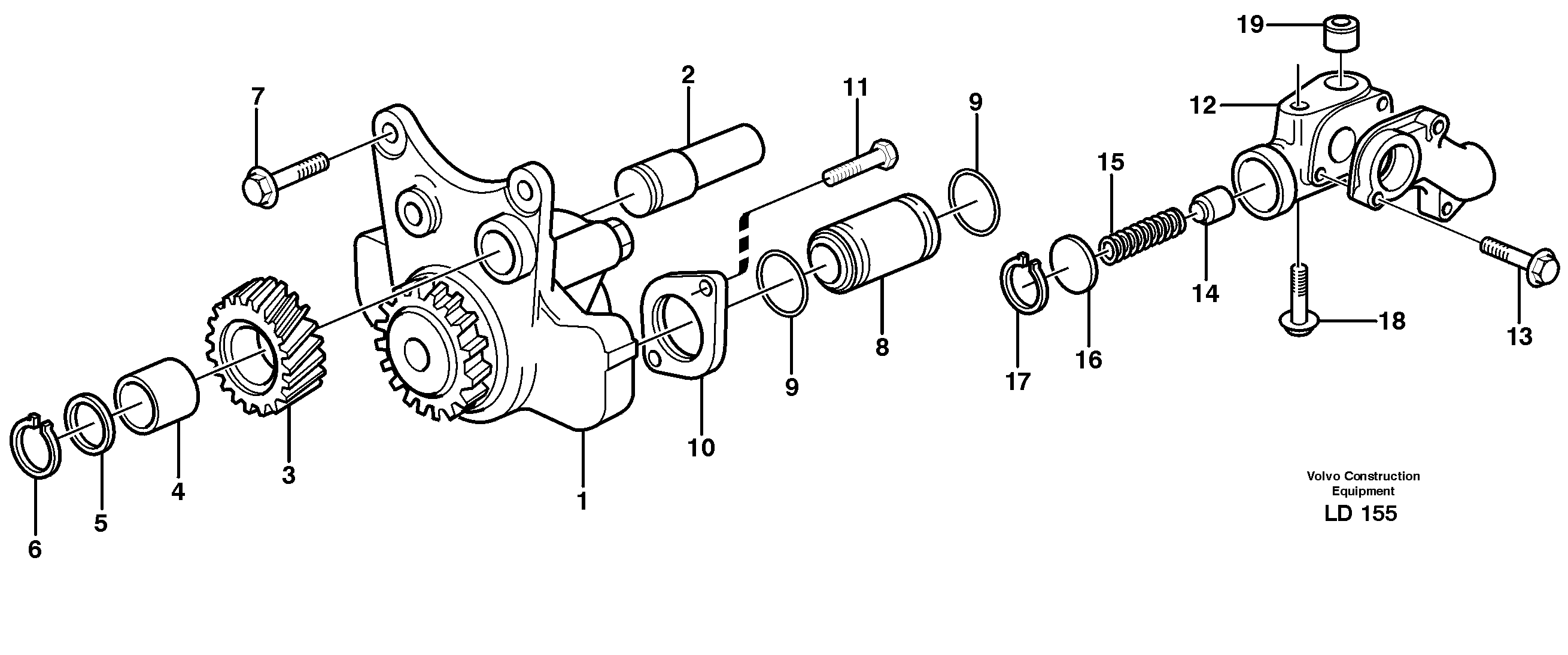 Oil pump — volvo parts diagram