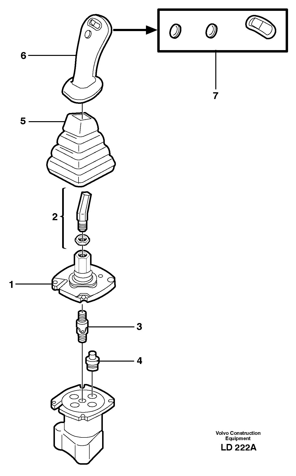 Control pressure valve  SER NO - 1390 — volvo parts diagram