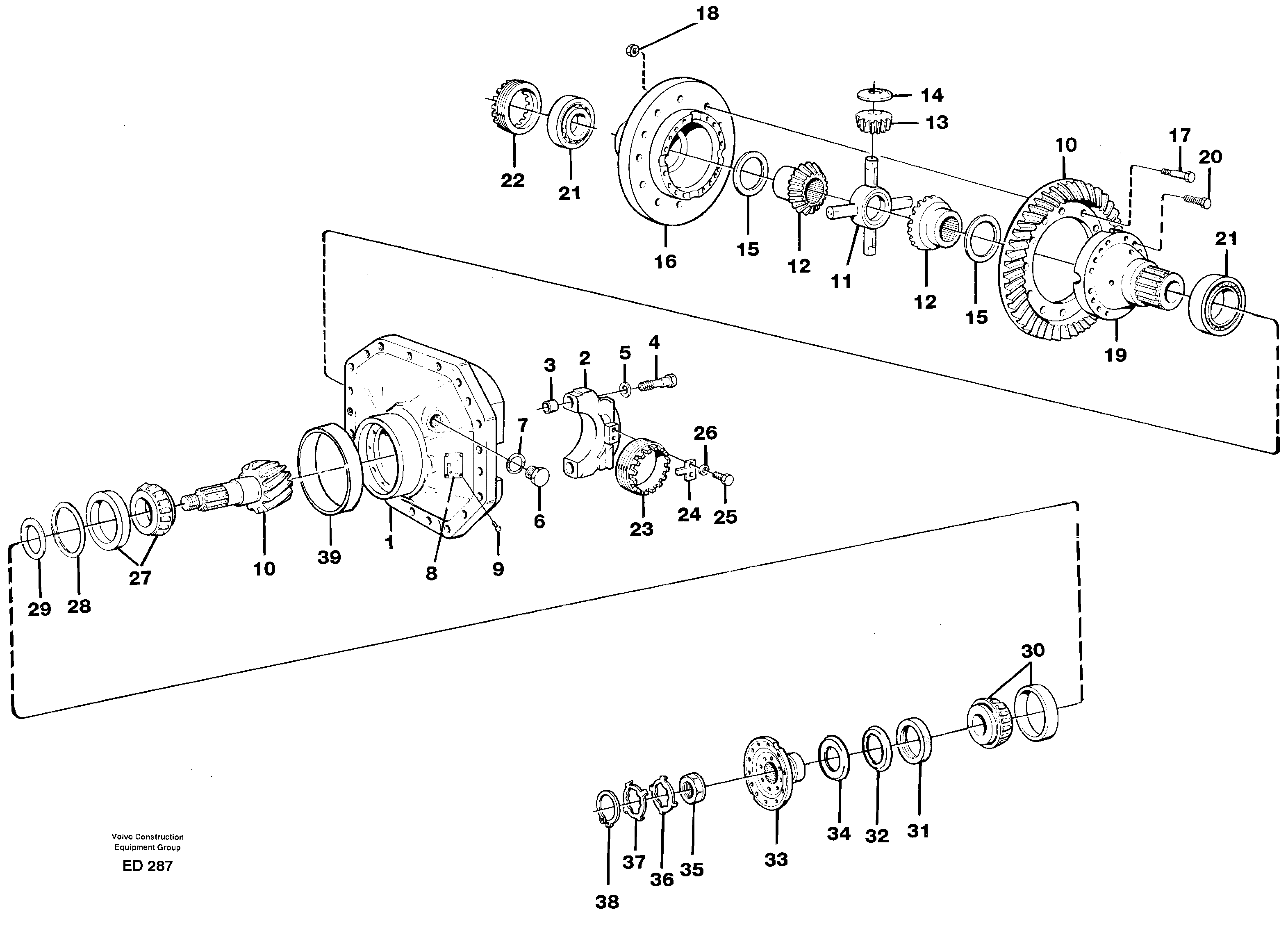 Final drive  AWB 30 — volvo parts diagram