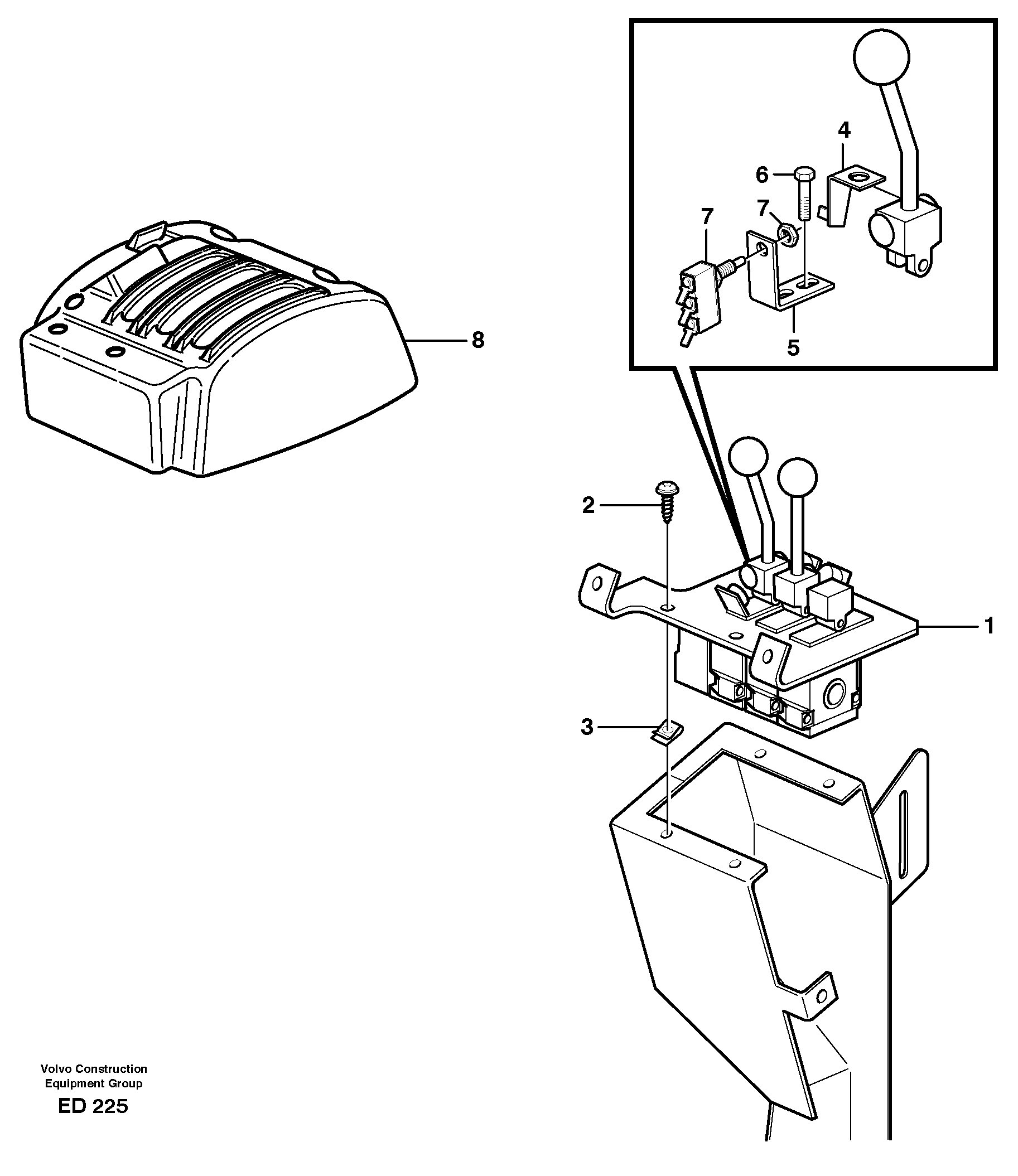 Servo valve with fitting parts — volvo parts diagram