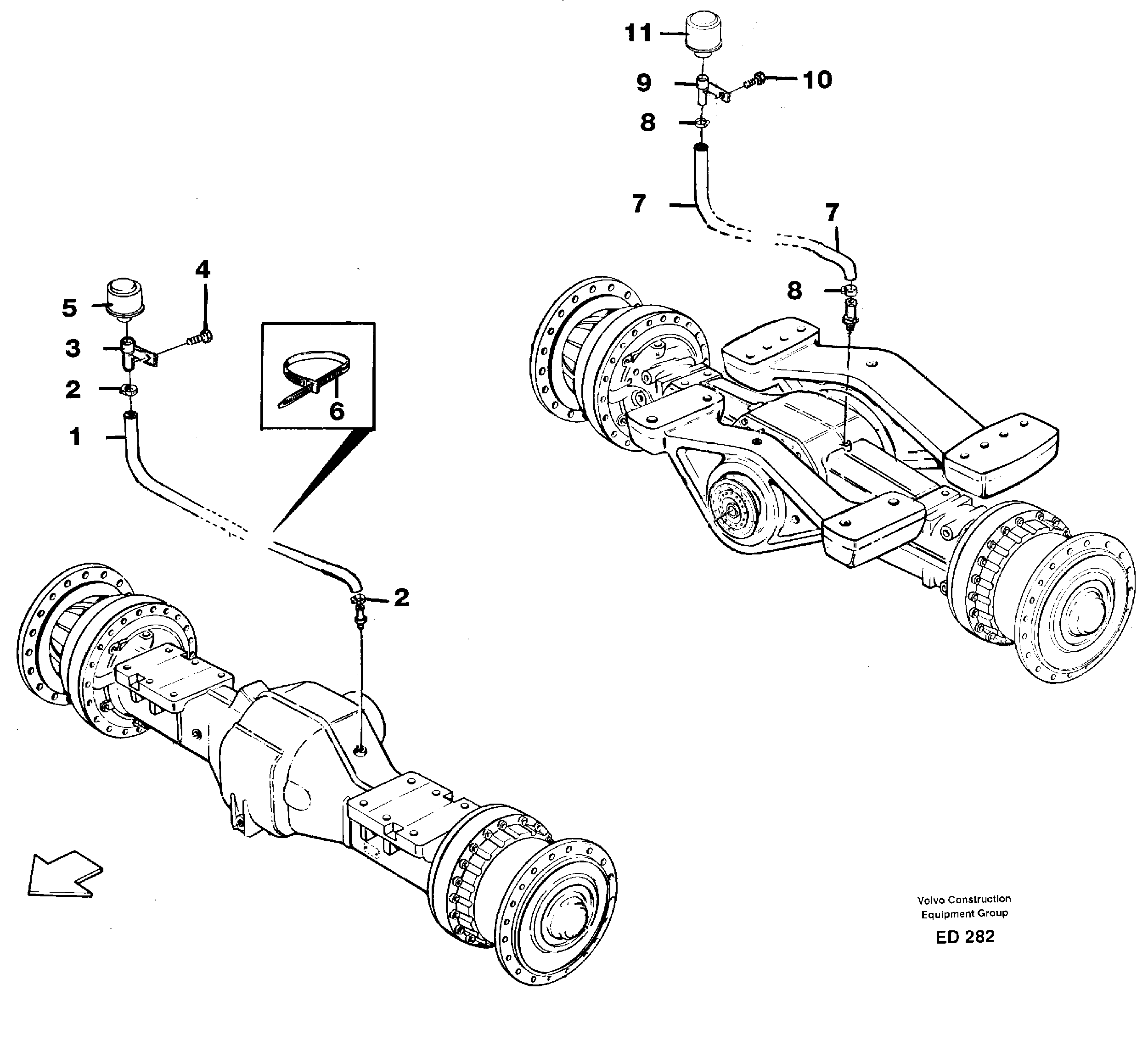 Venting, planet shafts — volvo parts diagram