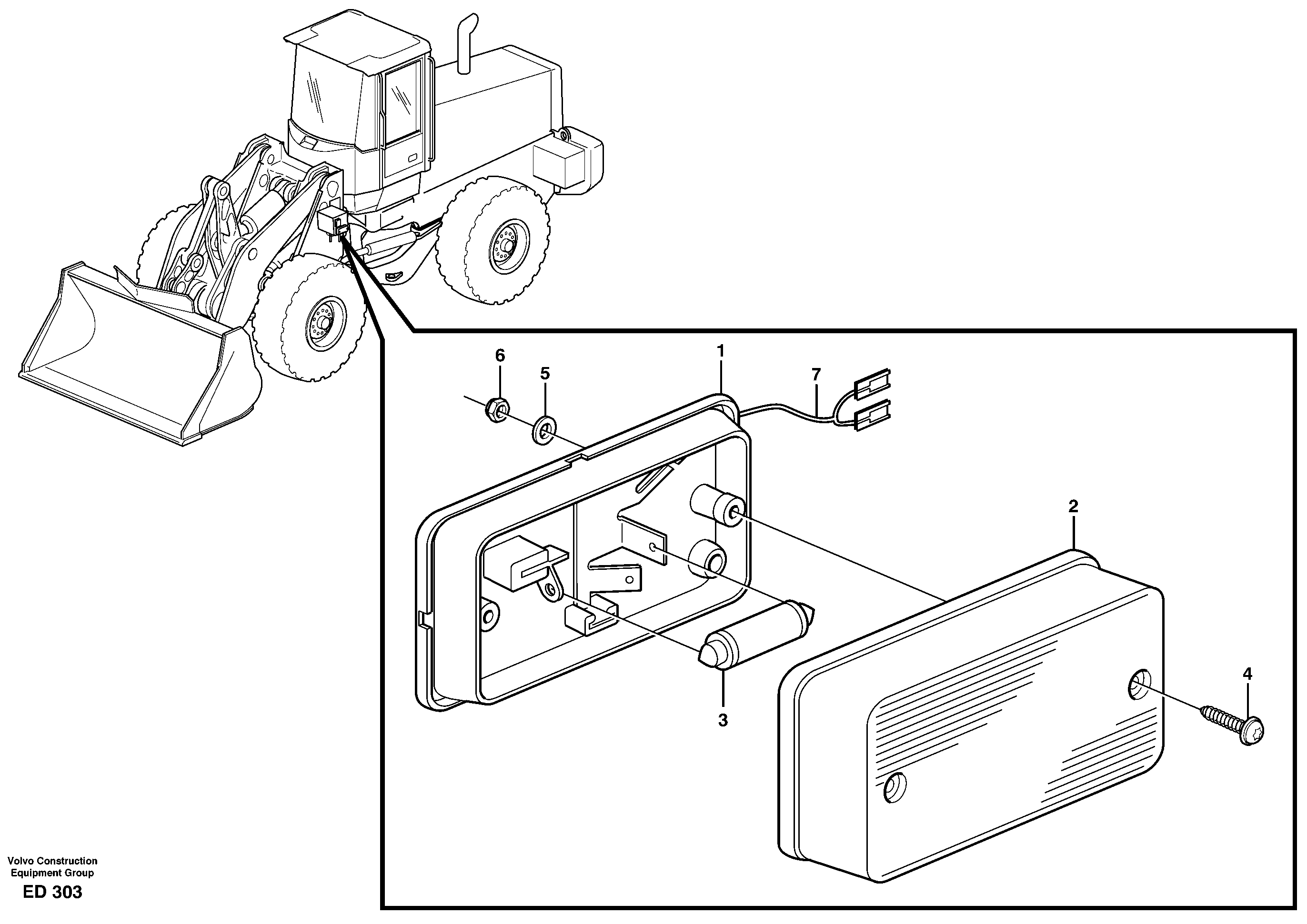 Side marking lamp.  80352 — volvo parts diagram