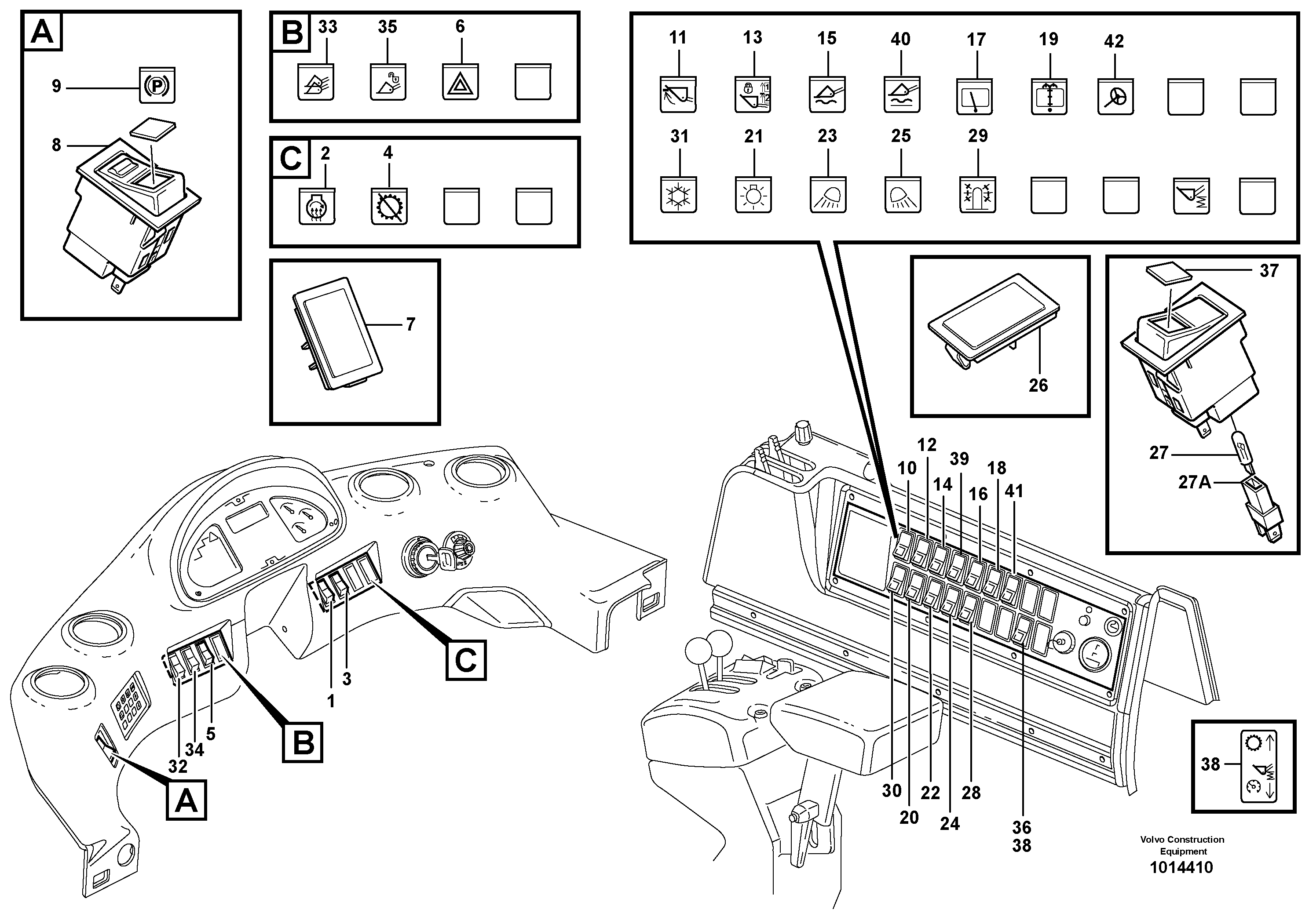 Switch — volvo parts diagram