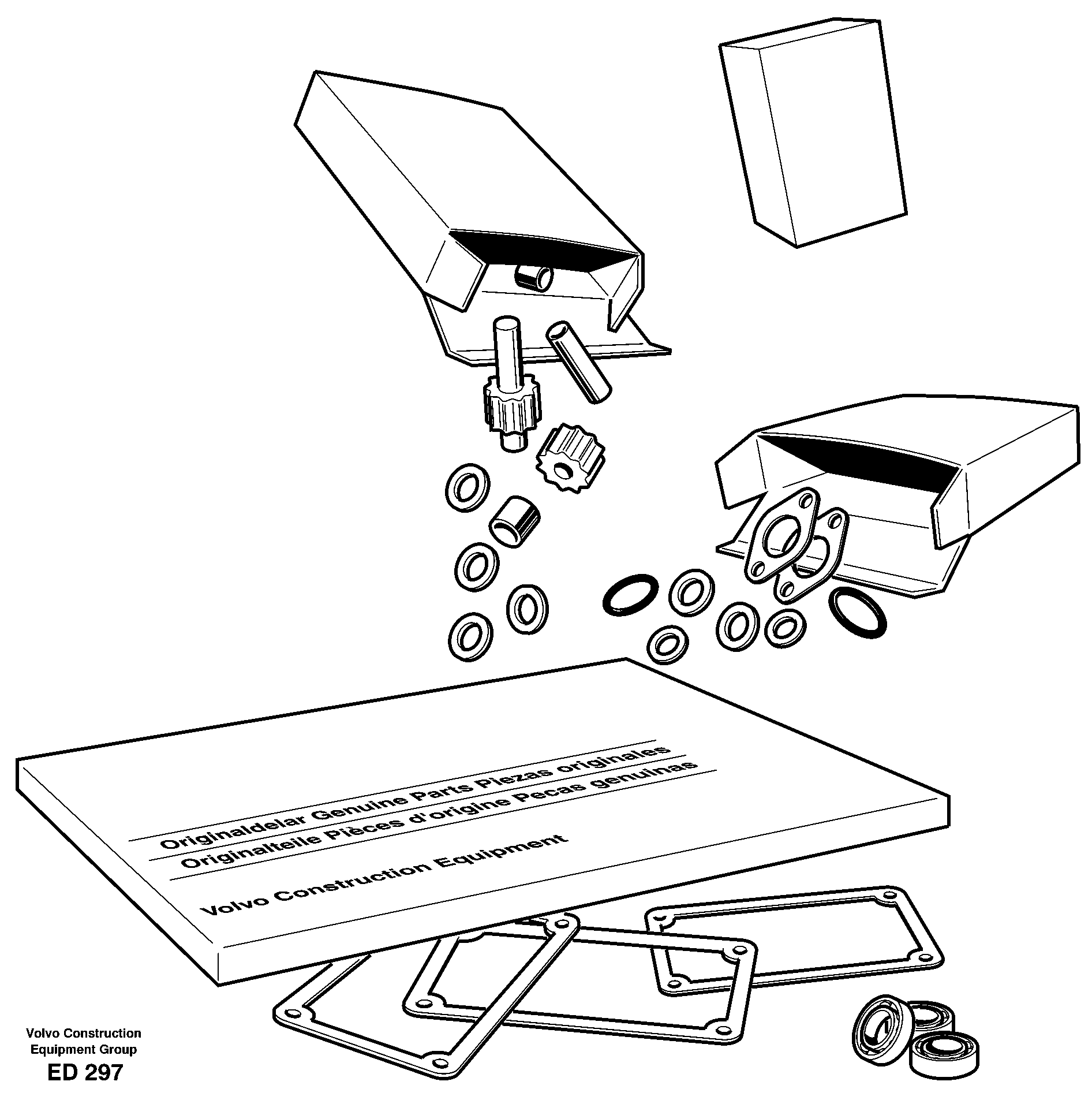 Repair kits for engine — volvo parts diagram