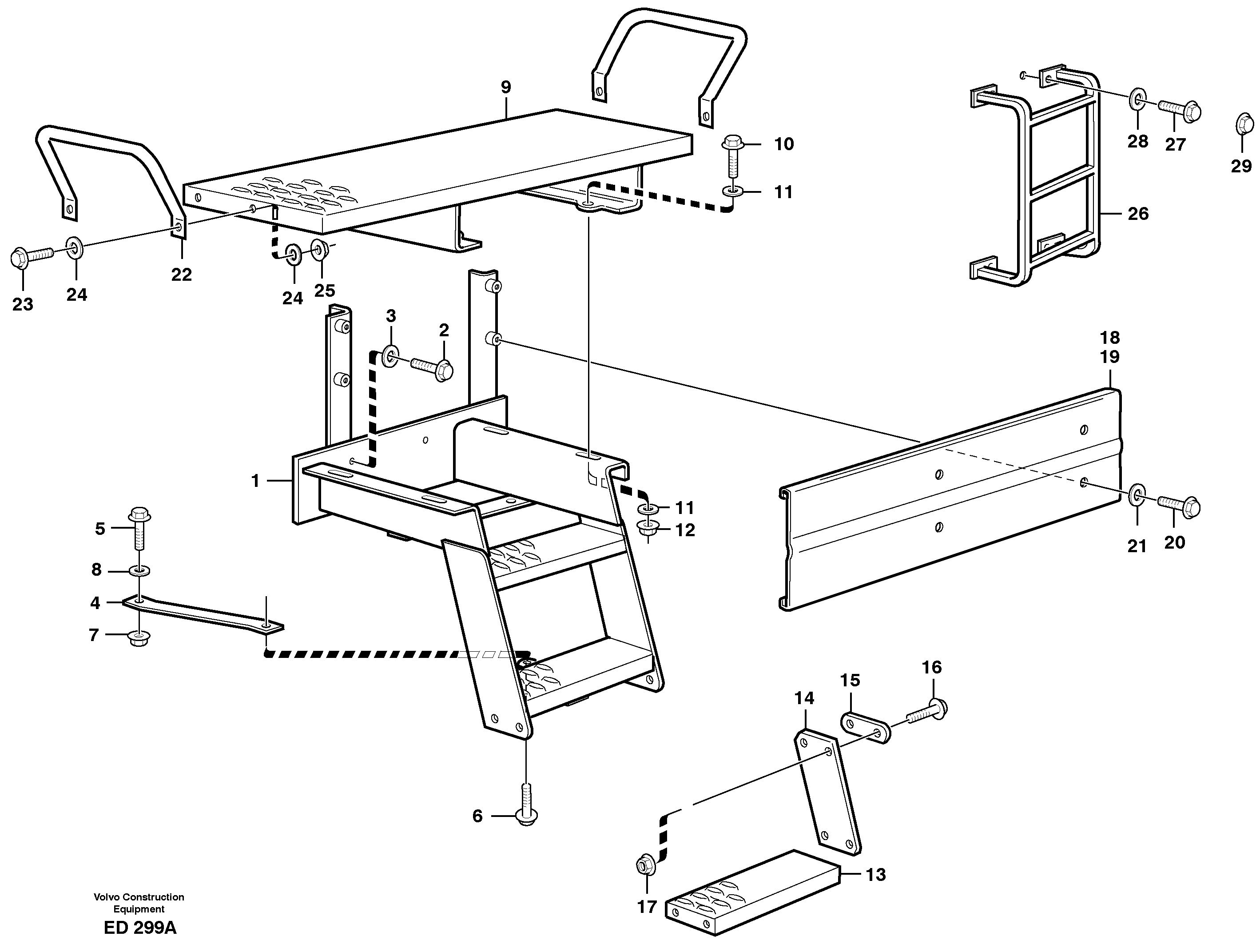 Running board. — volvo parts diagram