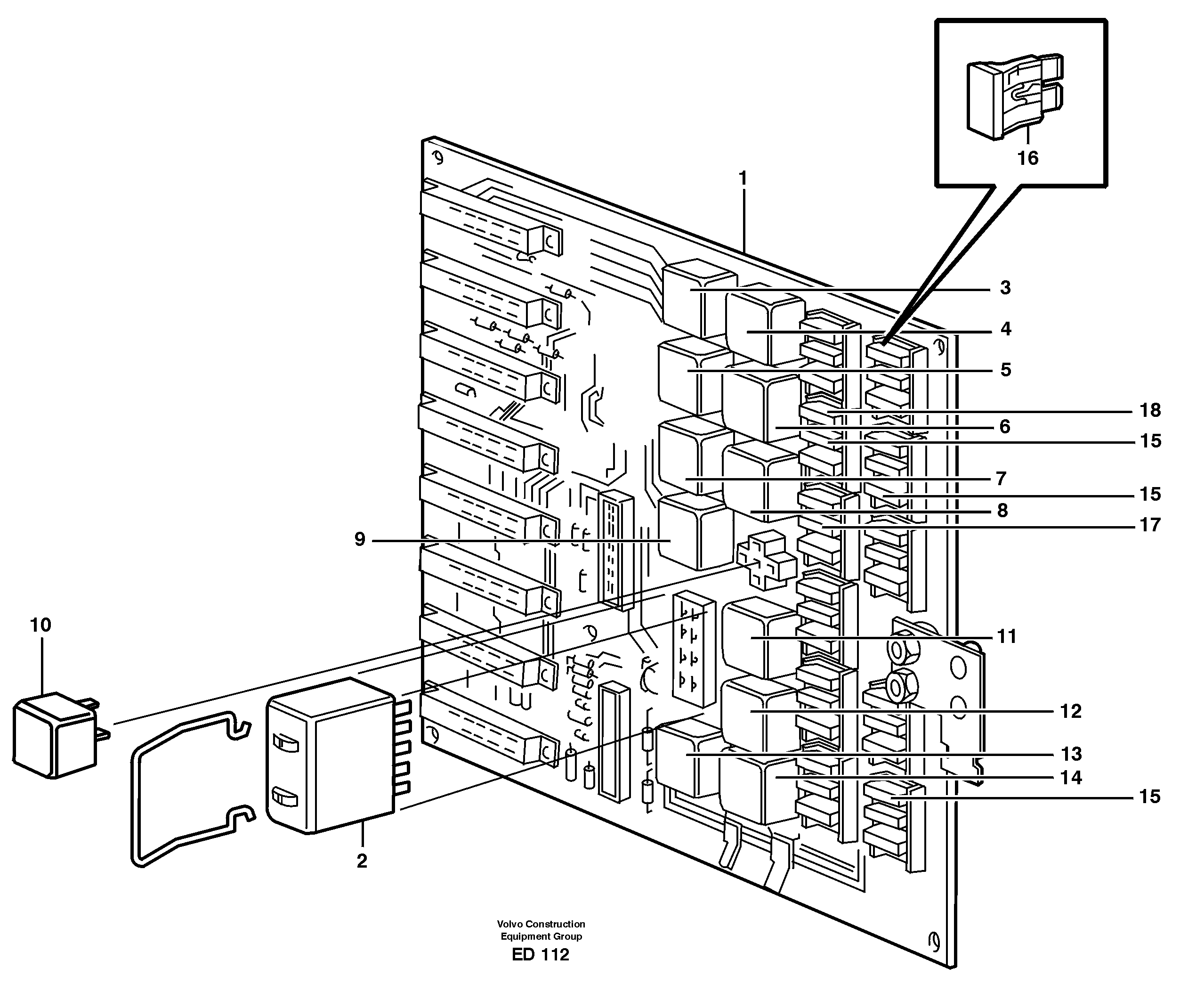 Circuit board — volvo parts diagram
