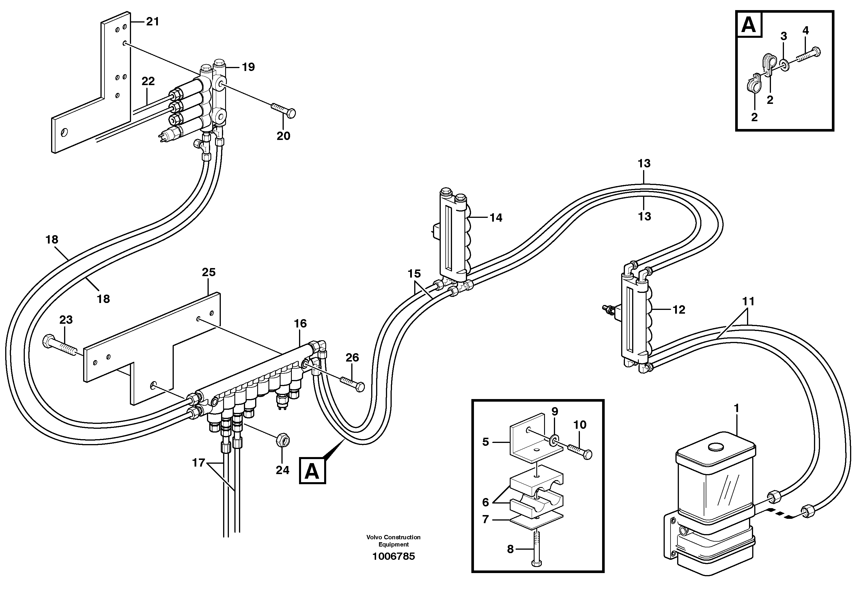 Central lubrication. — volvo parts diagram