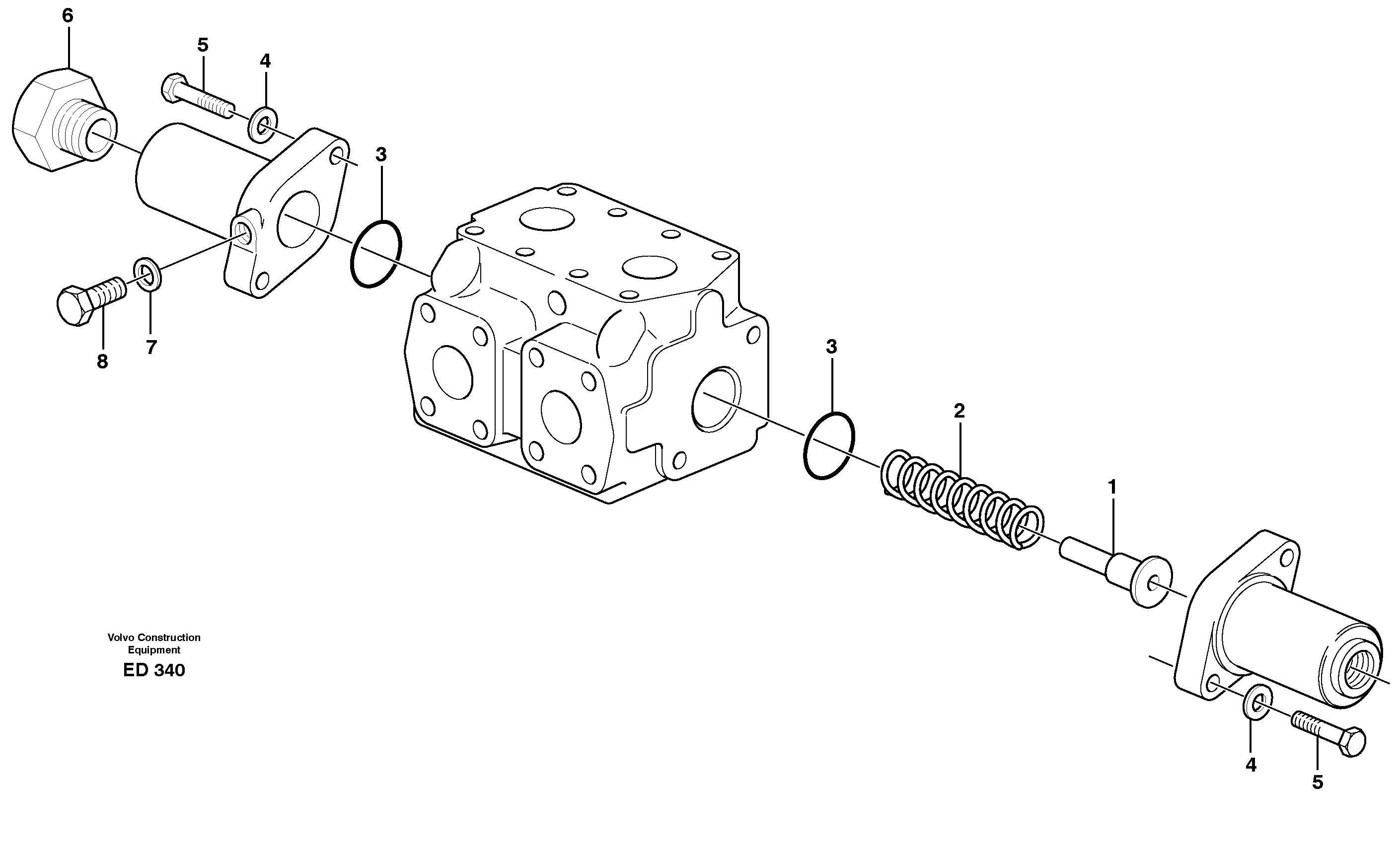 Reversing valve  80285 — volvo parts diagram