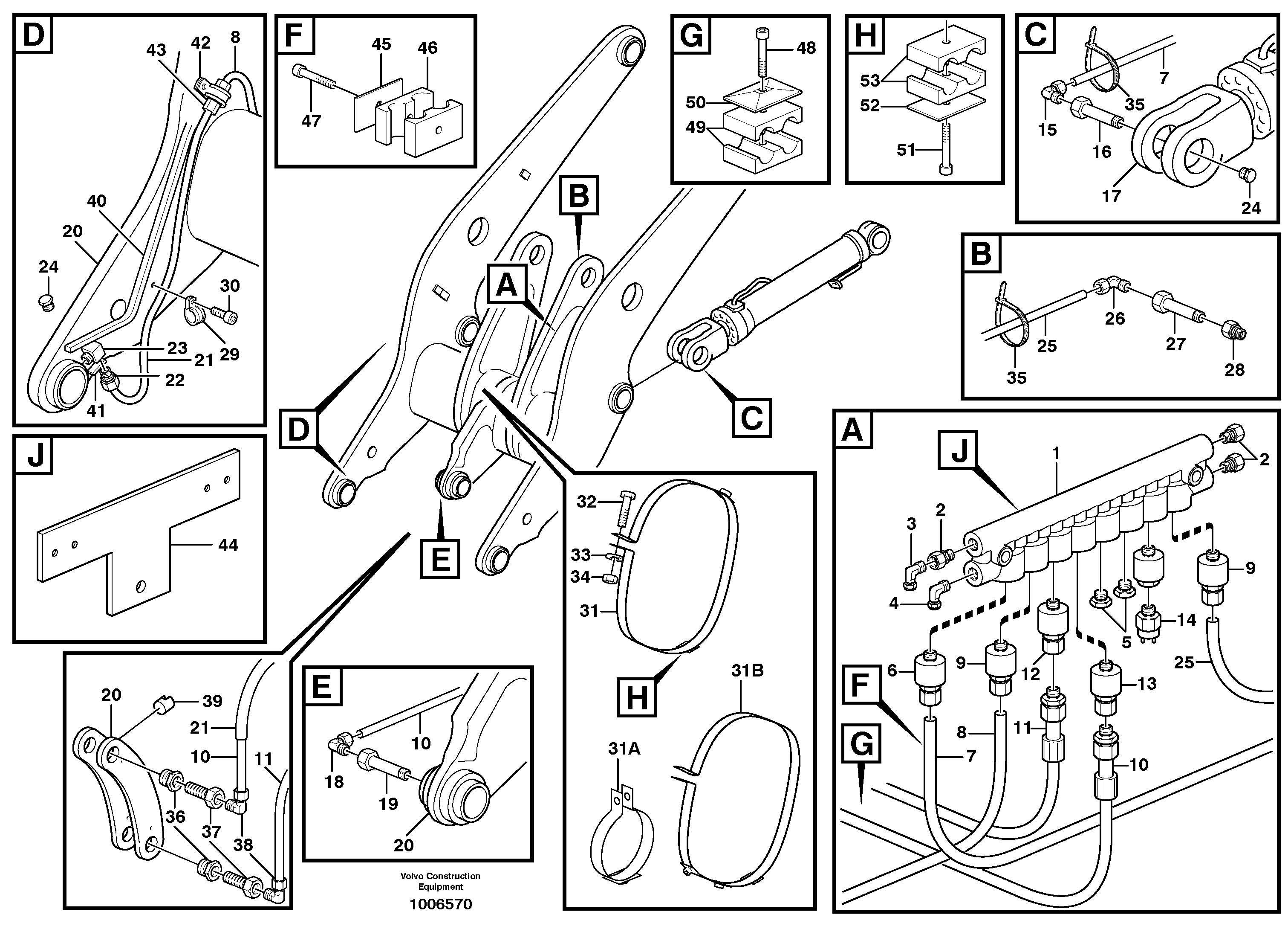 Distribution block, B3. — volvo parts diagram