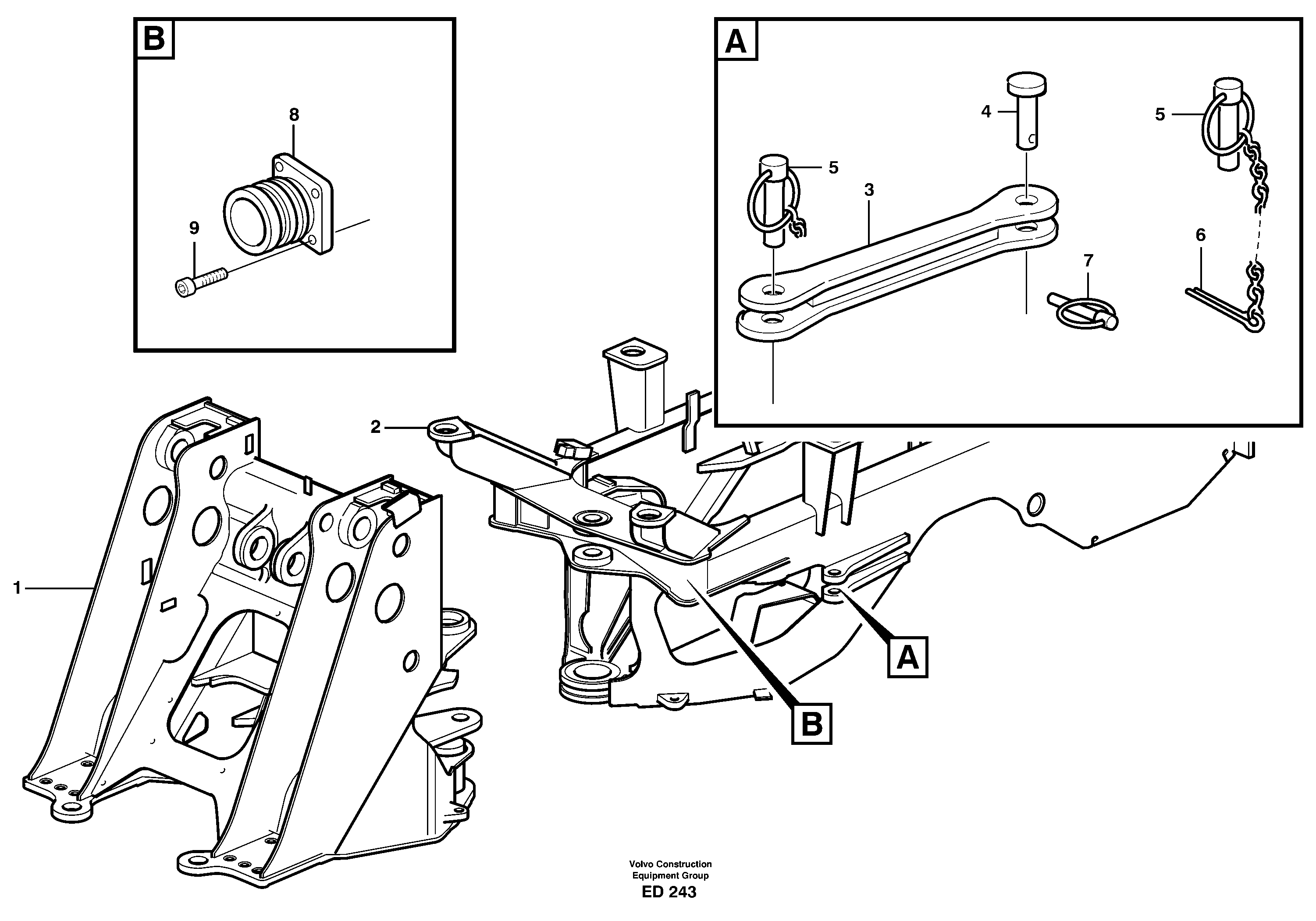 Frame. — volvo parts diagram
