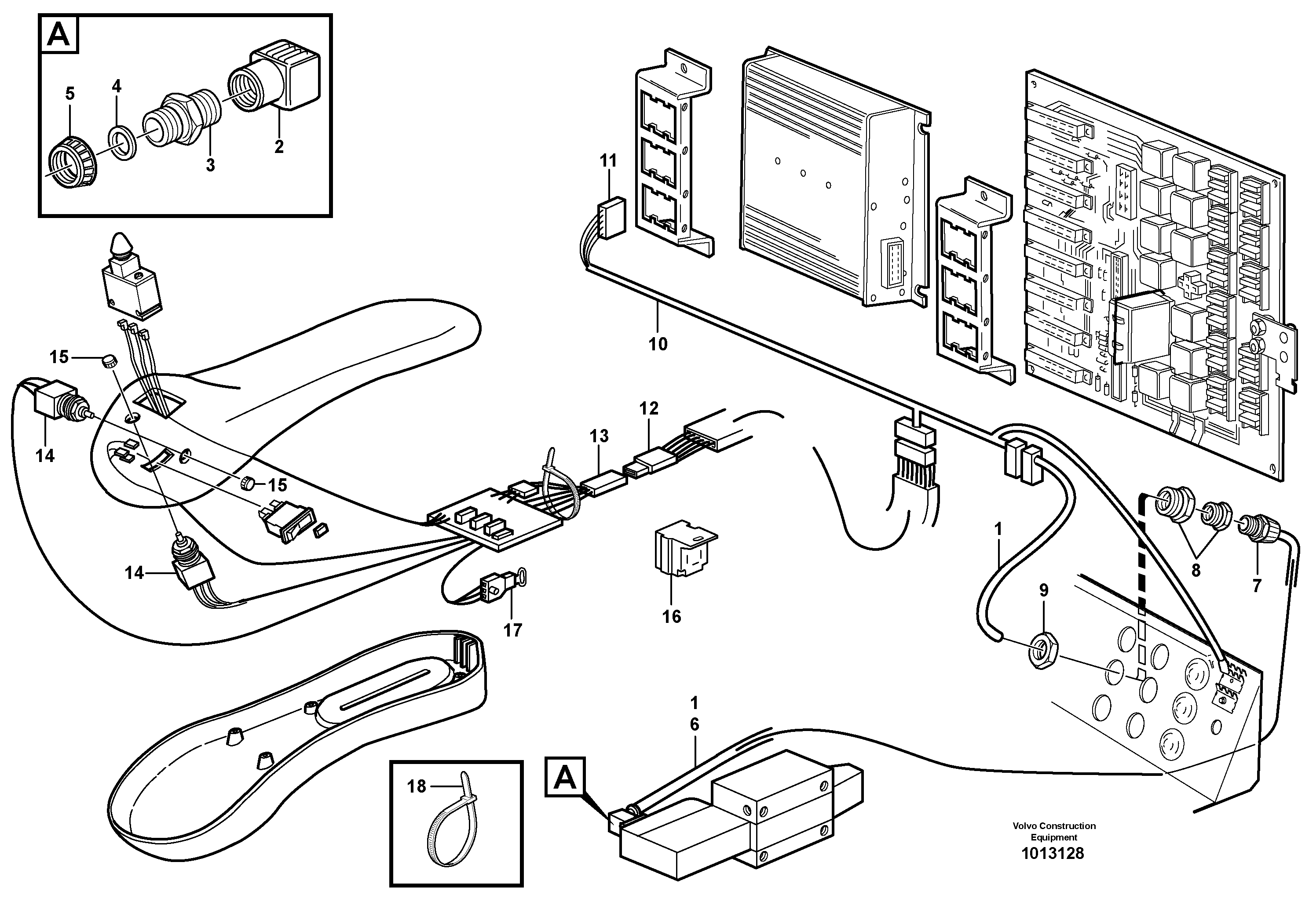 Cable harness, CDC - steering.  80263 — volvo parts diagram