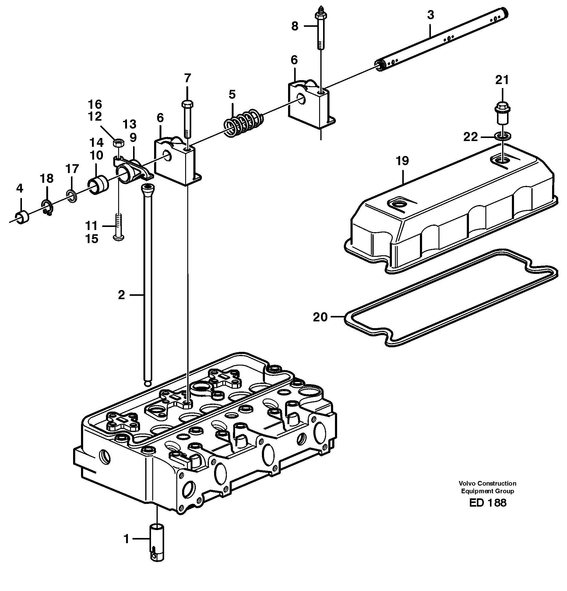 Valve mechanism — volvo parts diagram