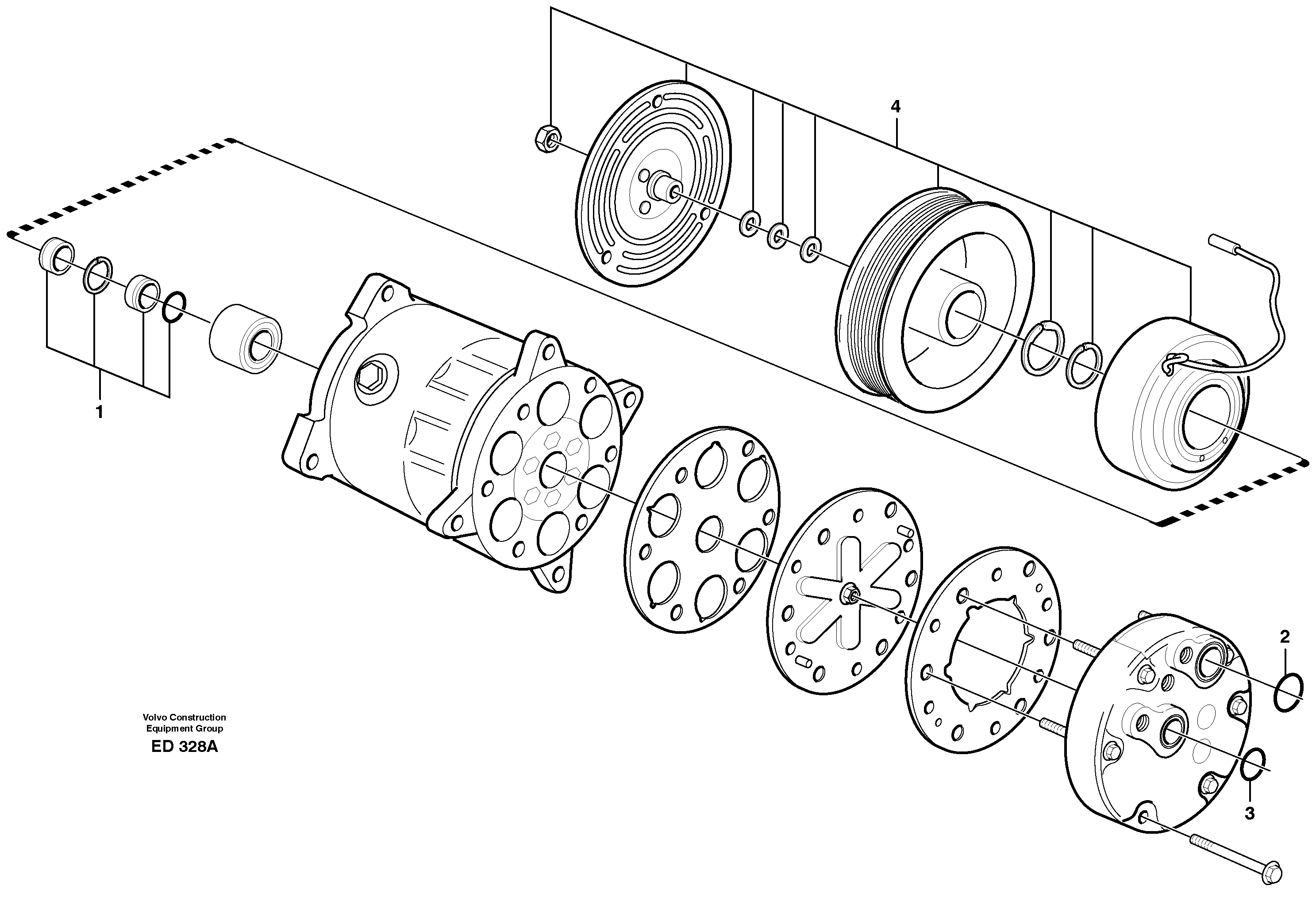 Air compressor — volvo parts diagram