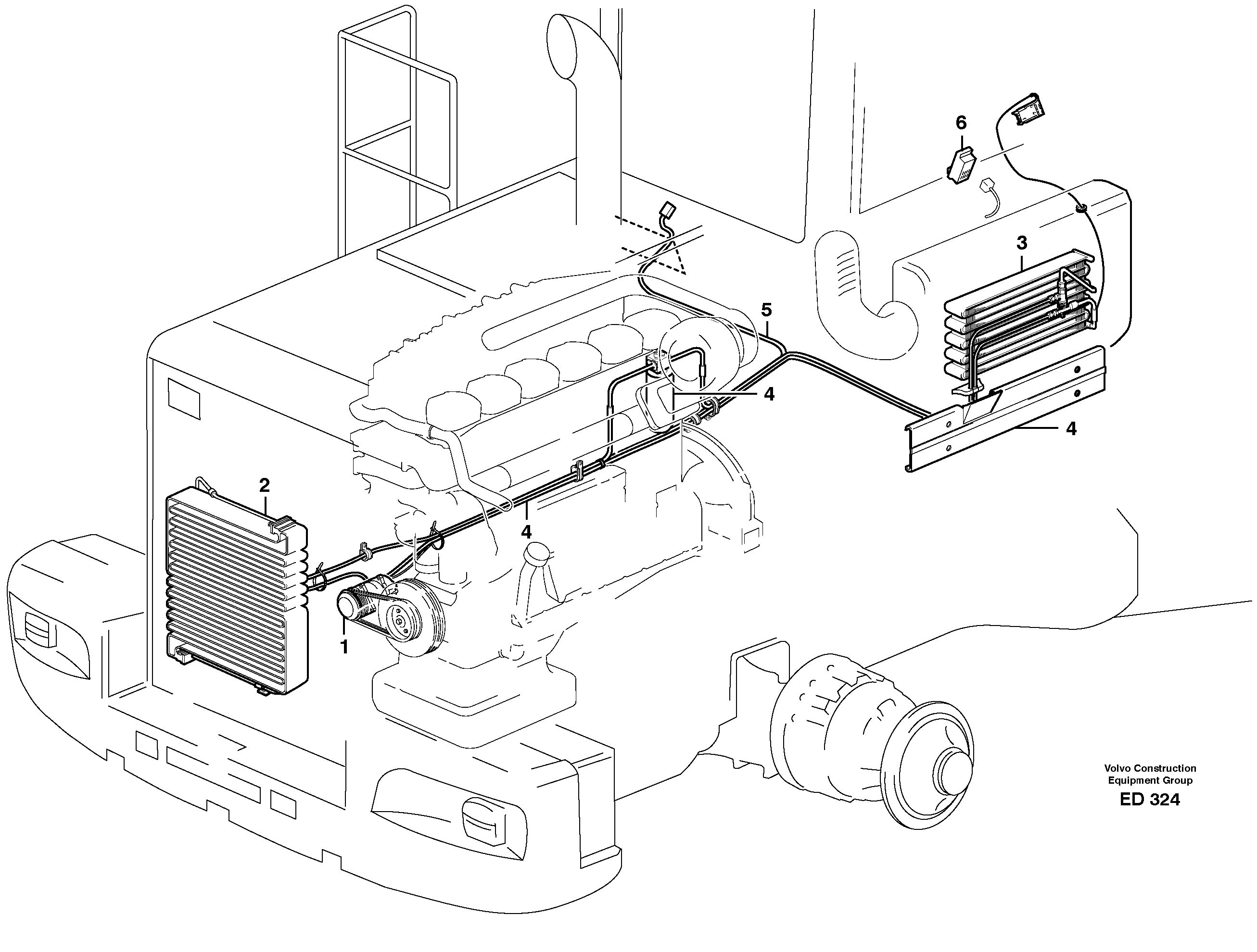 Air conditioning.  80280 — volvo parts diagram