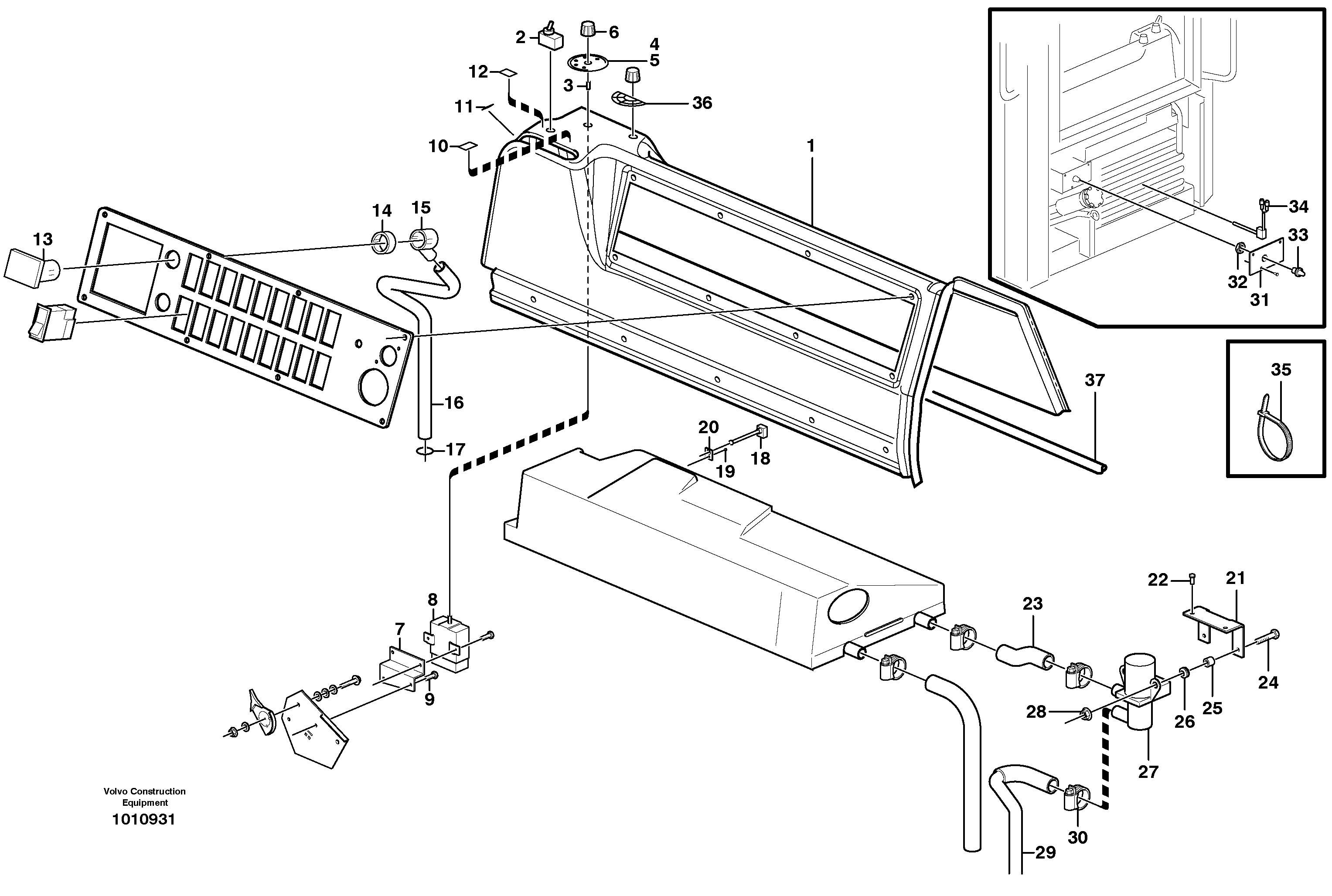 Automatic temperature control.  80502 — volvo parts diagram