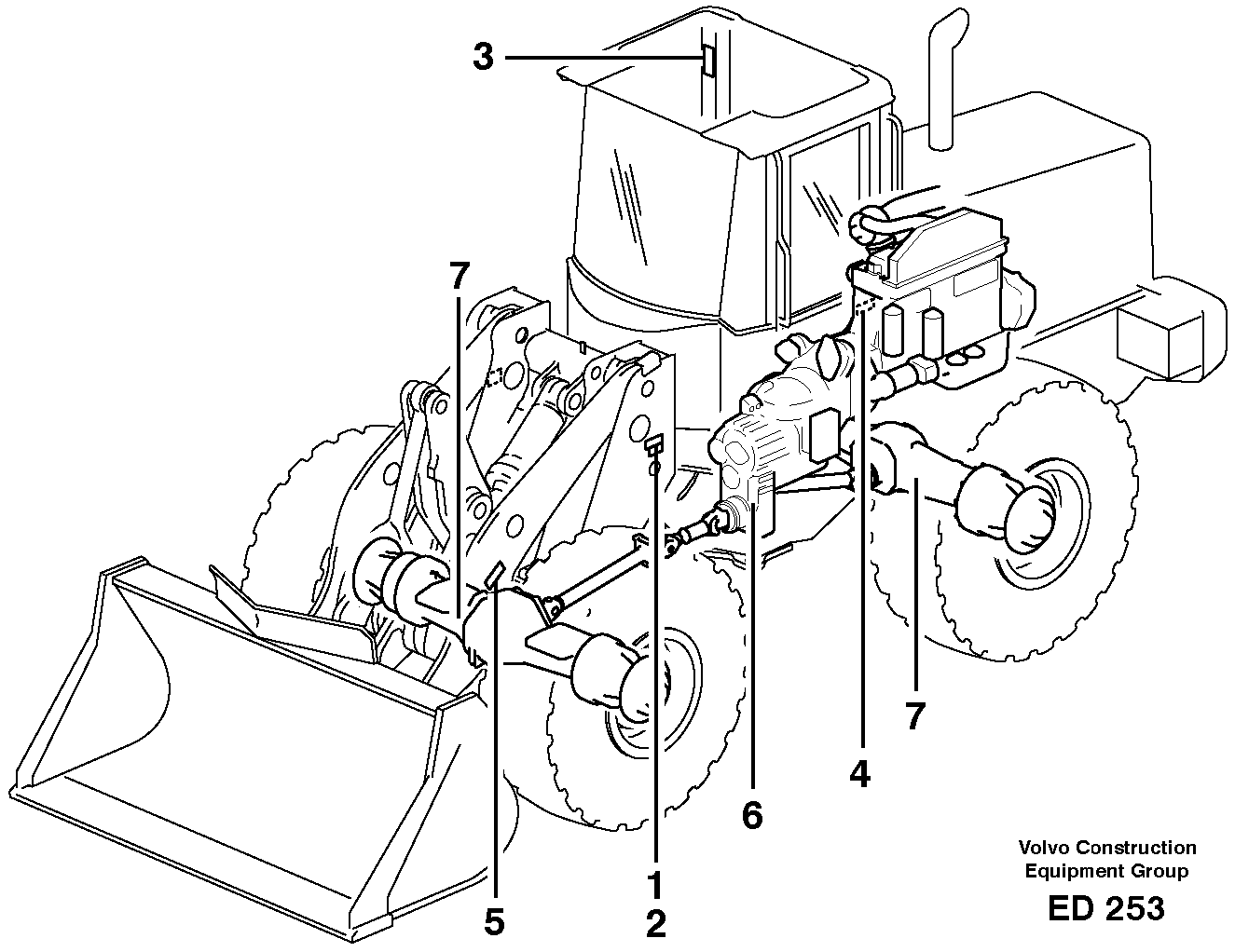 Product sign plate — volvo parts diagram