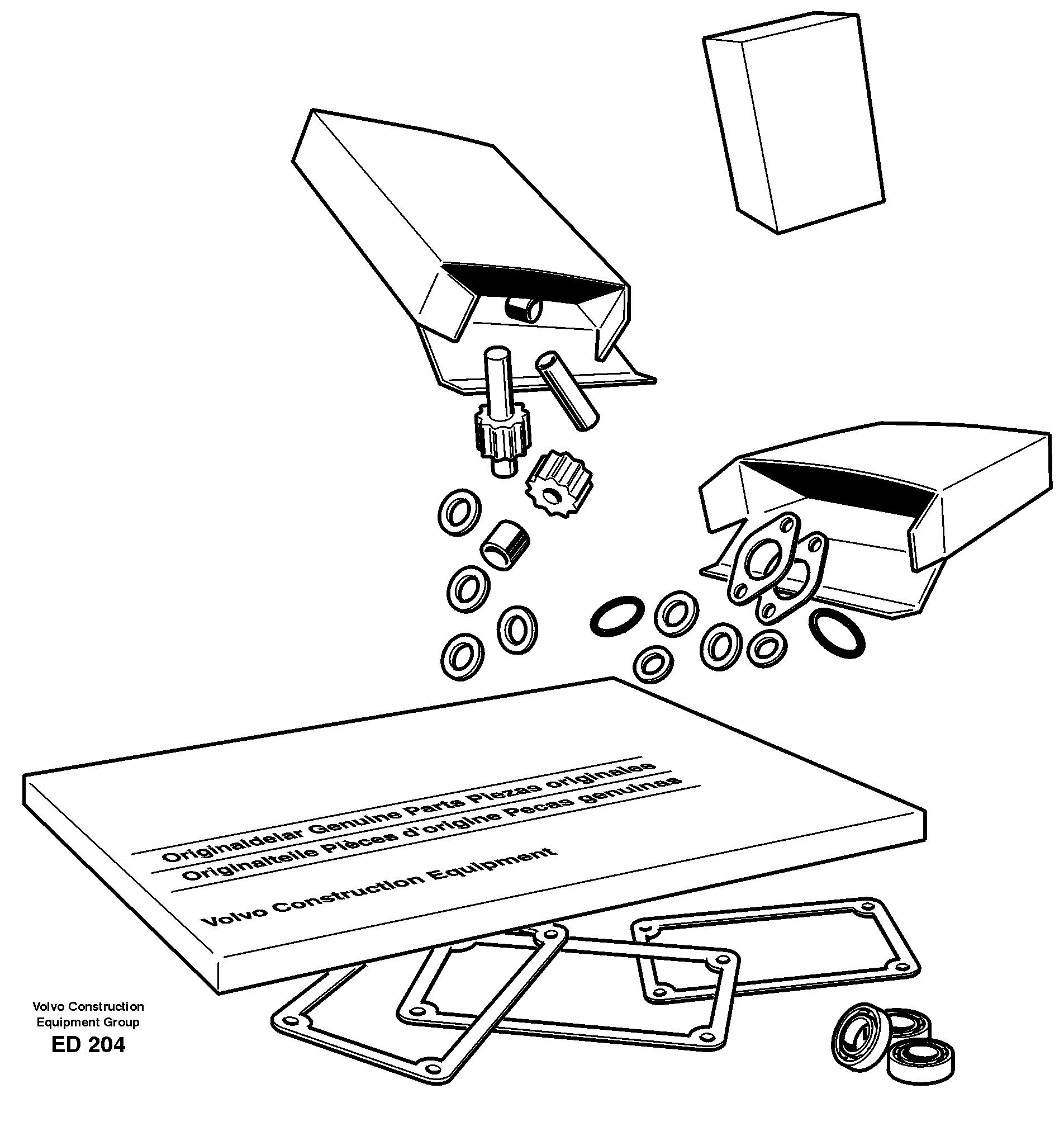 Repair kit for transmission — volvo parts diagram