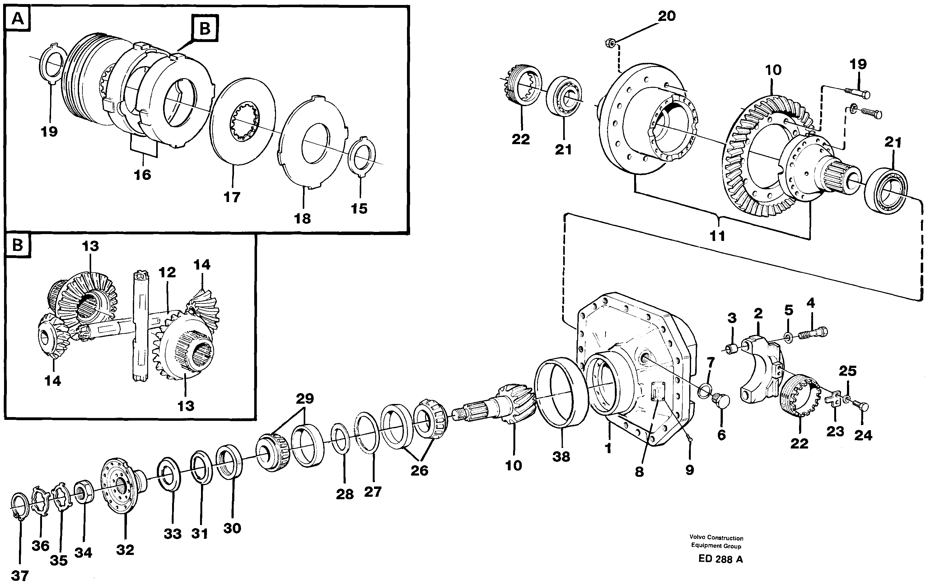 Final drive  AWB 30 — volvo parts diagram
