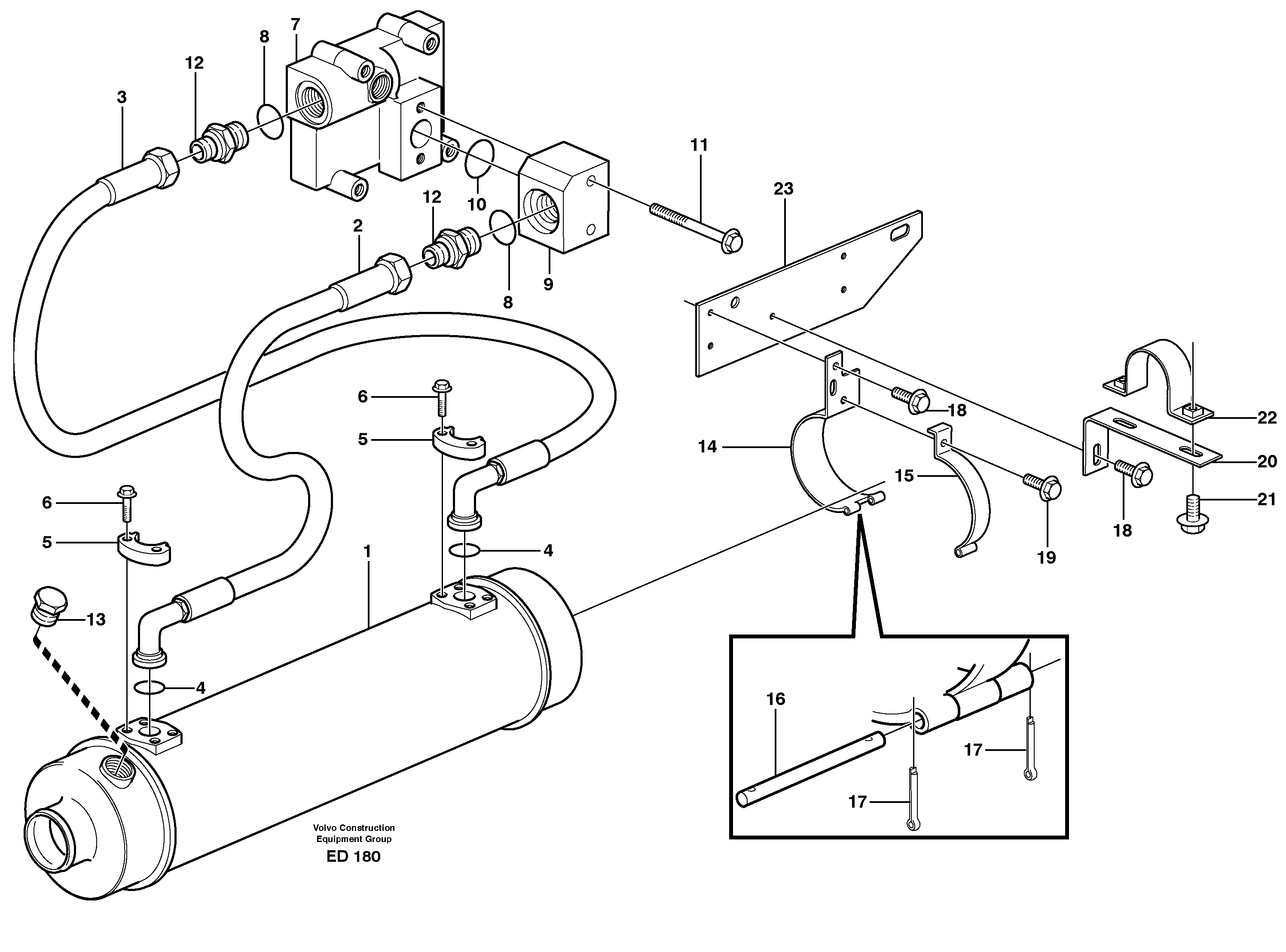 Cooling system — volvo parts diagram
