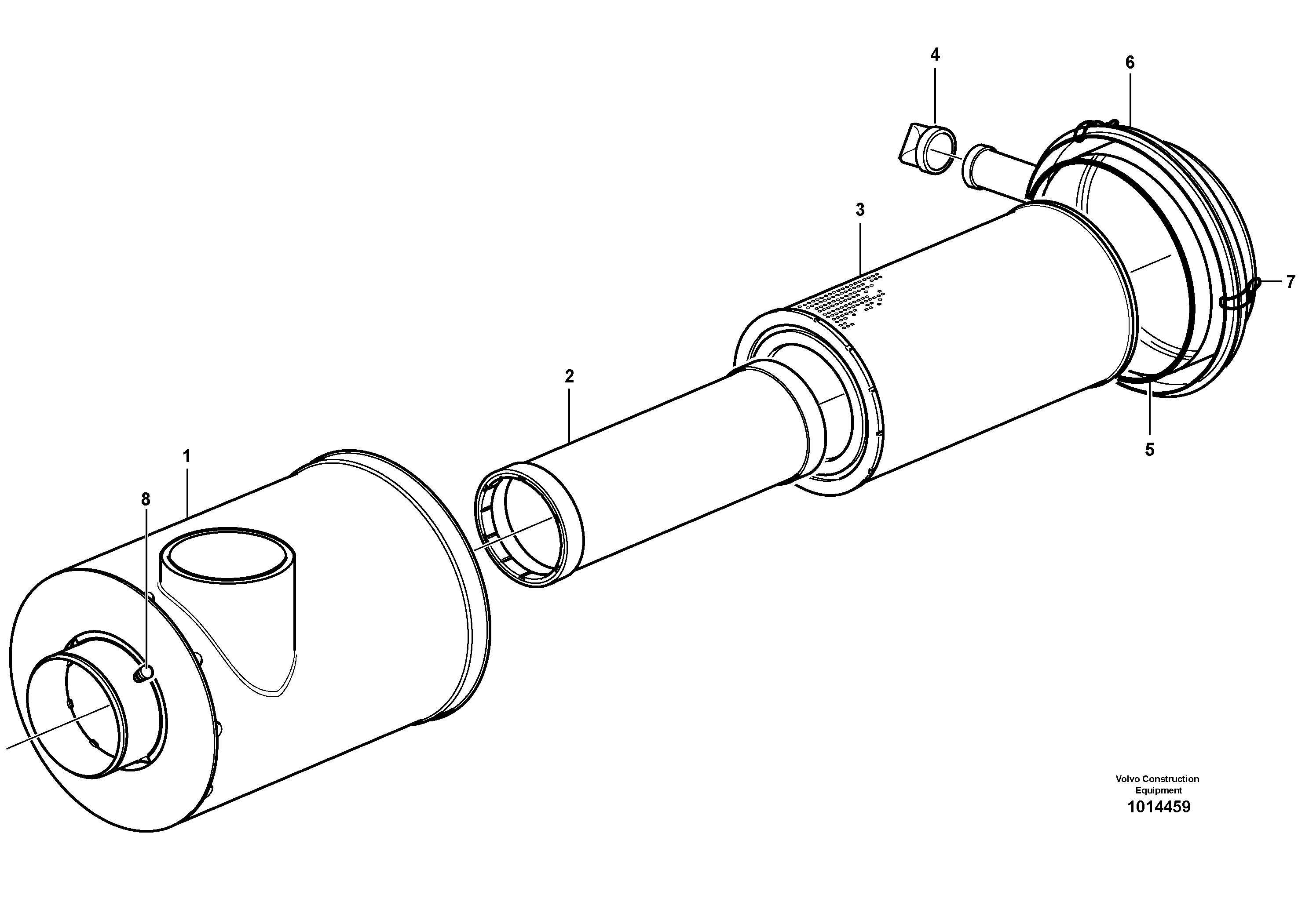 Air filter — volvo parts diagram