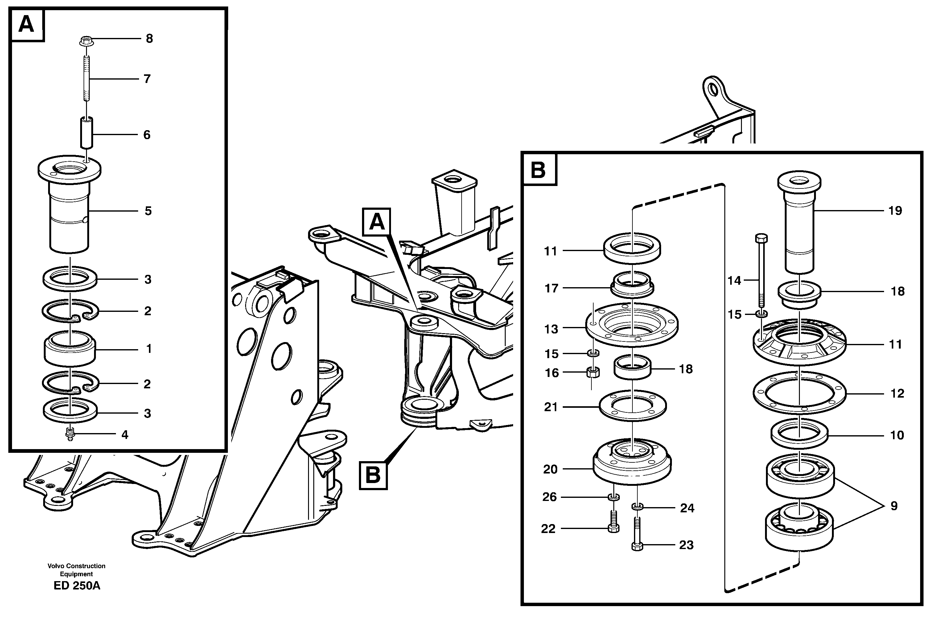 Frame — volvo parts diagram