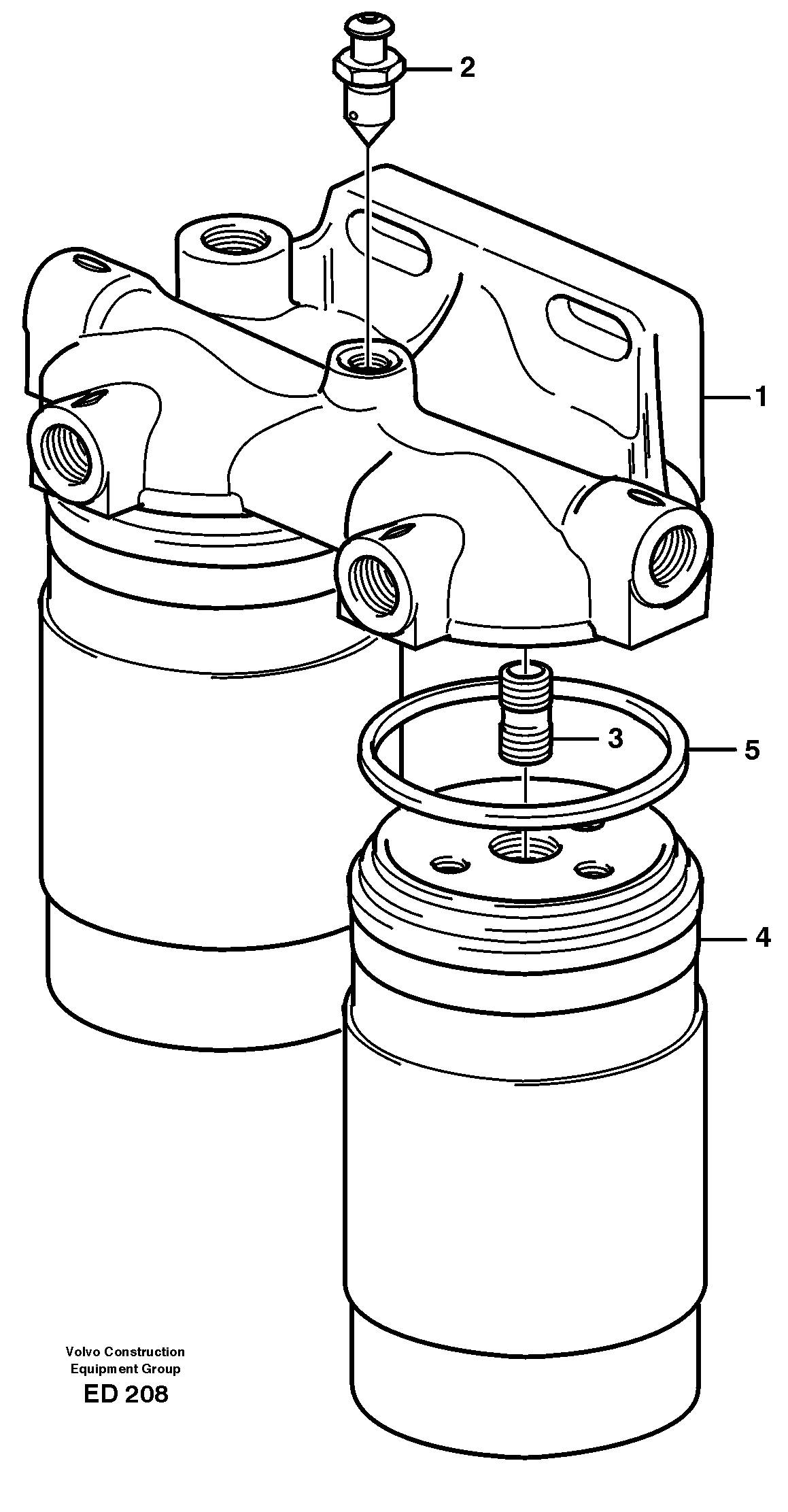 Fuel filter — volvo parts diagram