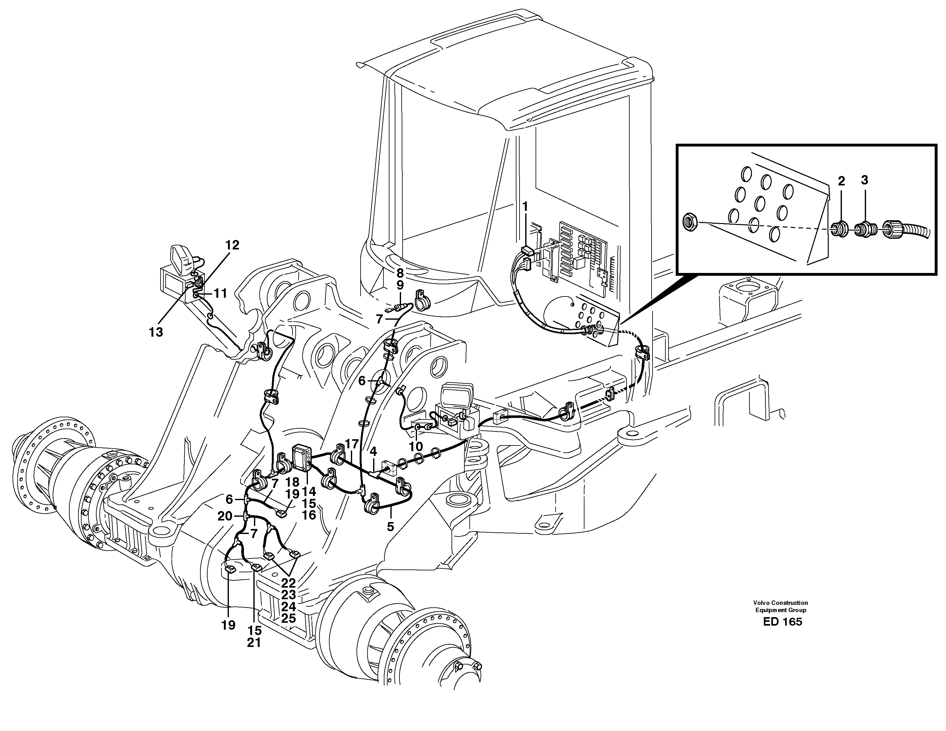 Cable harness, front — volvo parts diagram