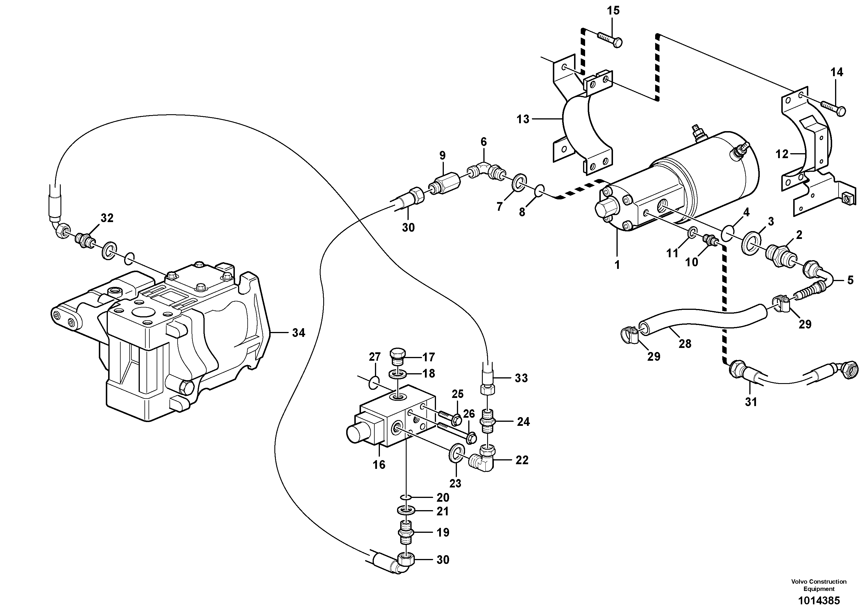 Auxiliary steering system  80262 — volvo parts diagram