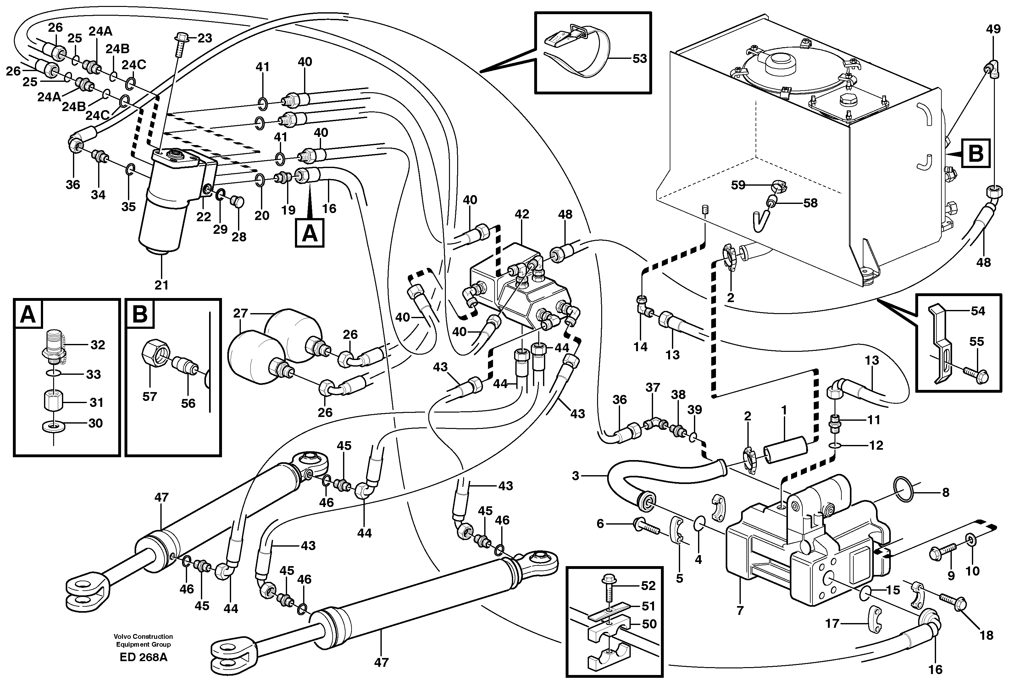 Steering system — volvo parts diagram