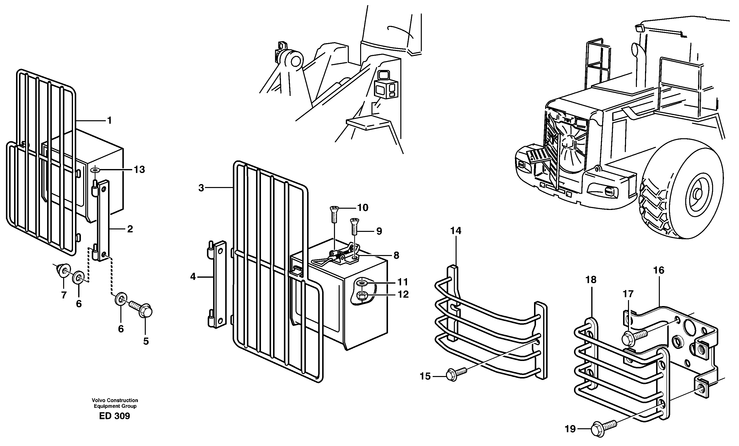 Protection for lighting.  80076,  91585,  80406 — volvo parts diagram