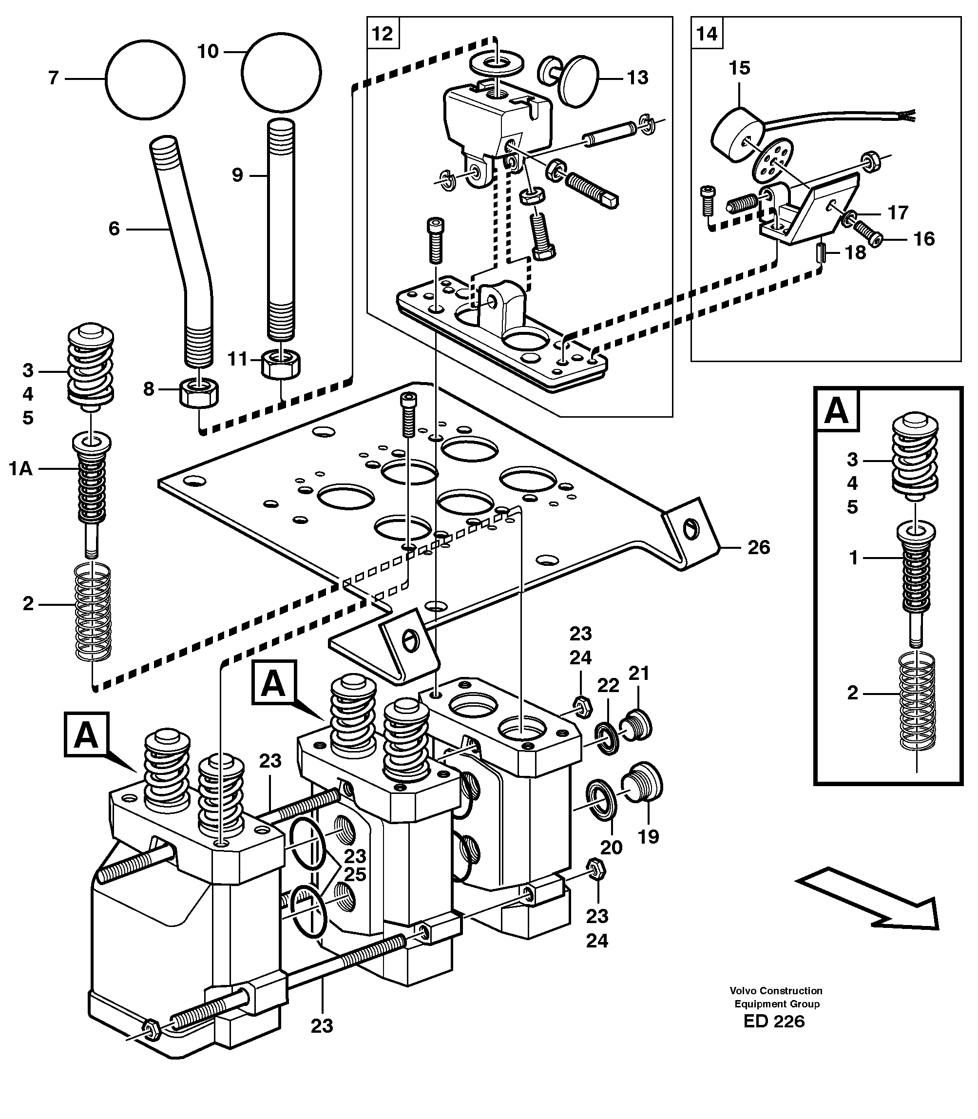 Servo valve — volvo parts diagram