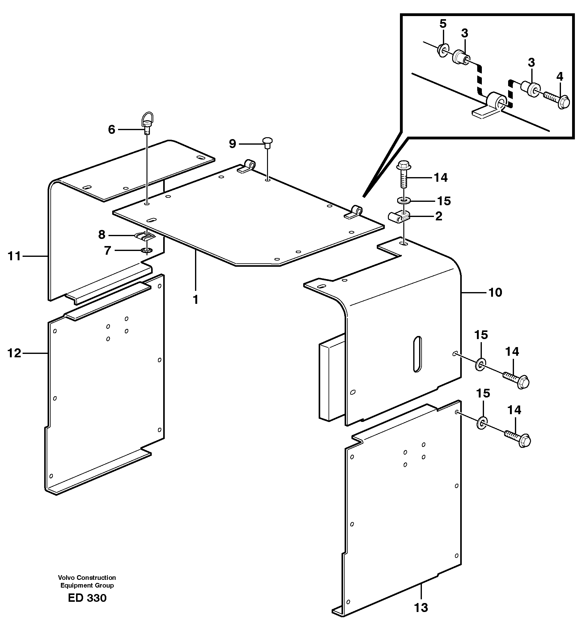 Side hatches, front — volvo parts diagram