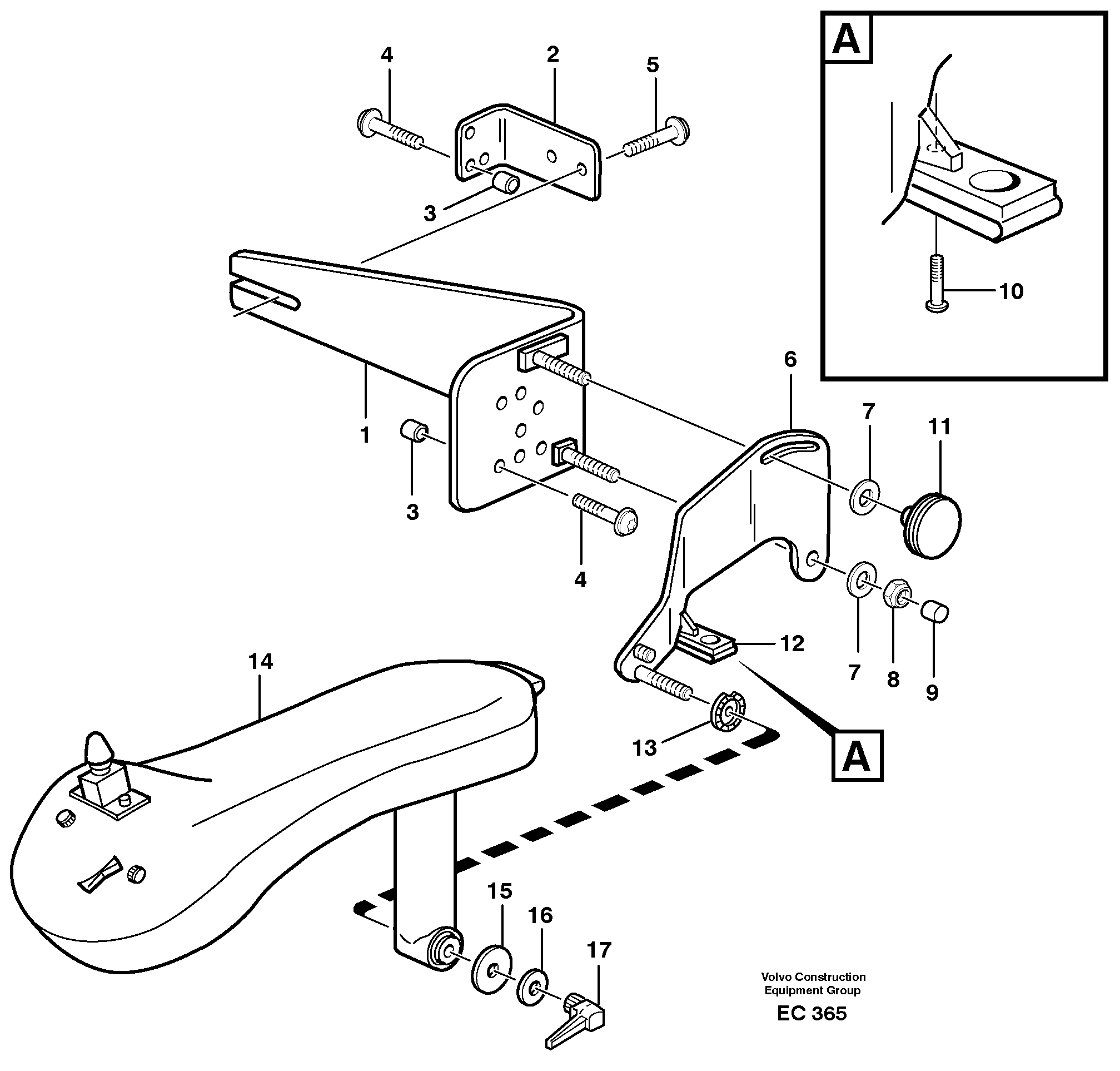 CDC - steering, sheet metal parts.  80263 — volvo parts diagram