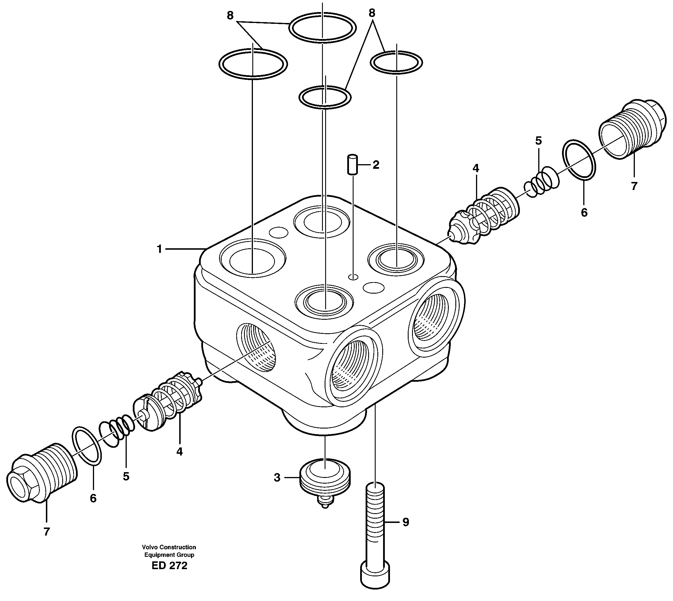 Valve housing — volvo parts diagram