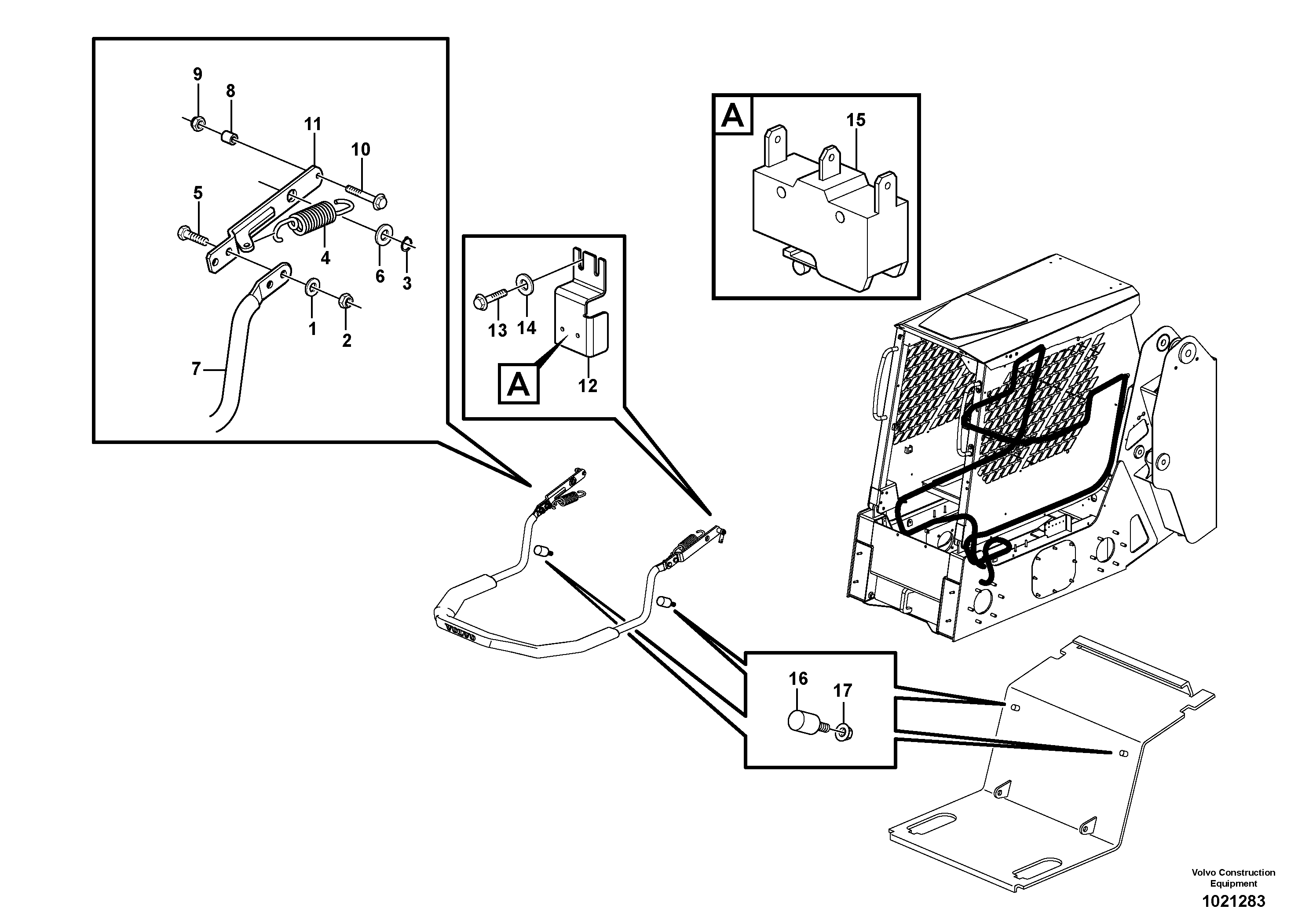 Armrest — volvo parts diagram