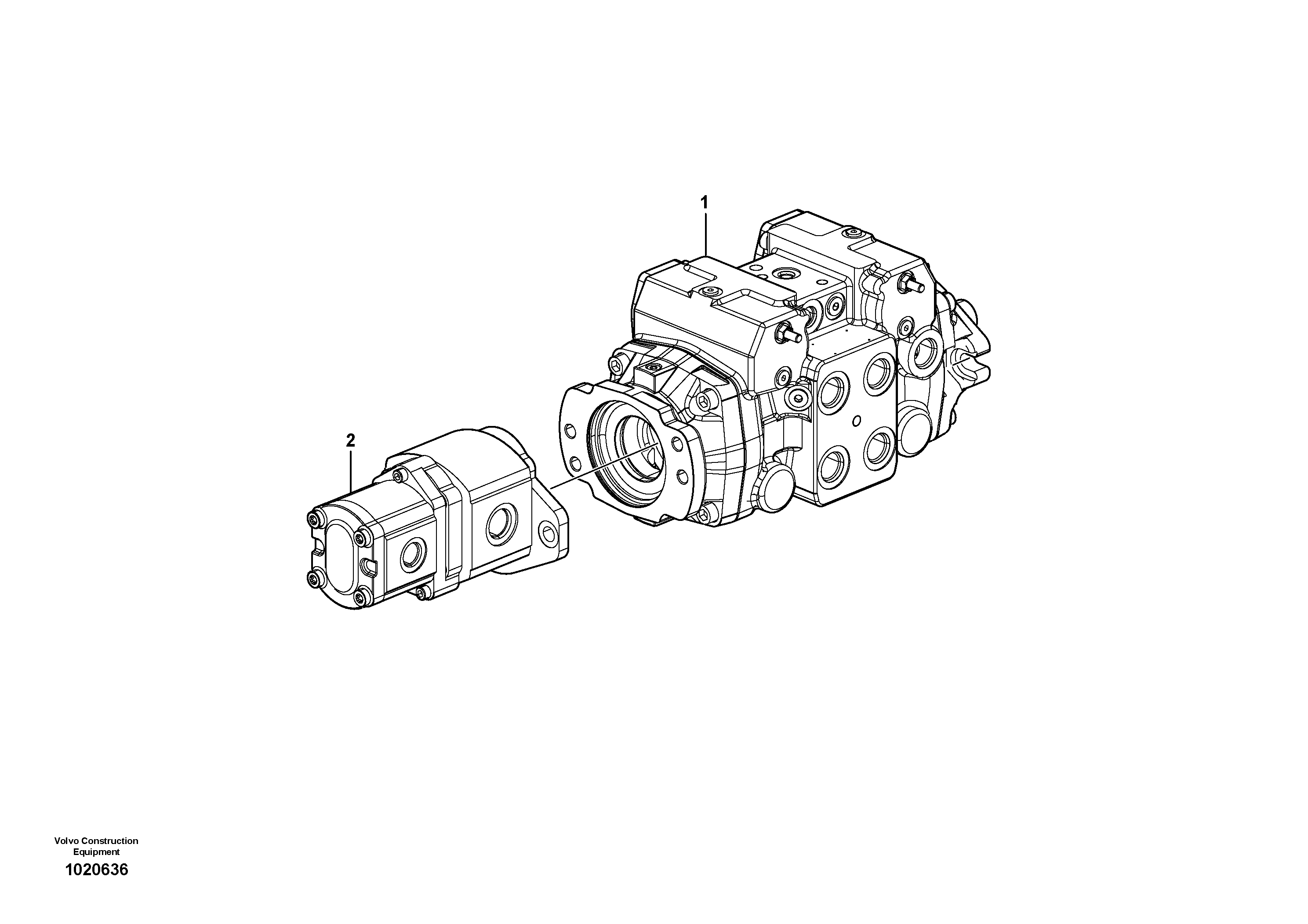 Transmission pump  11840315, 11840316, 11840317, 11840318 — volvo parts diagram