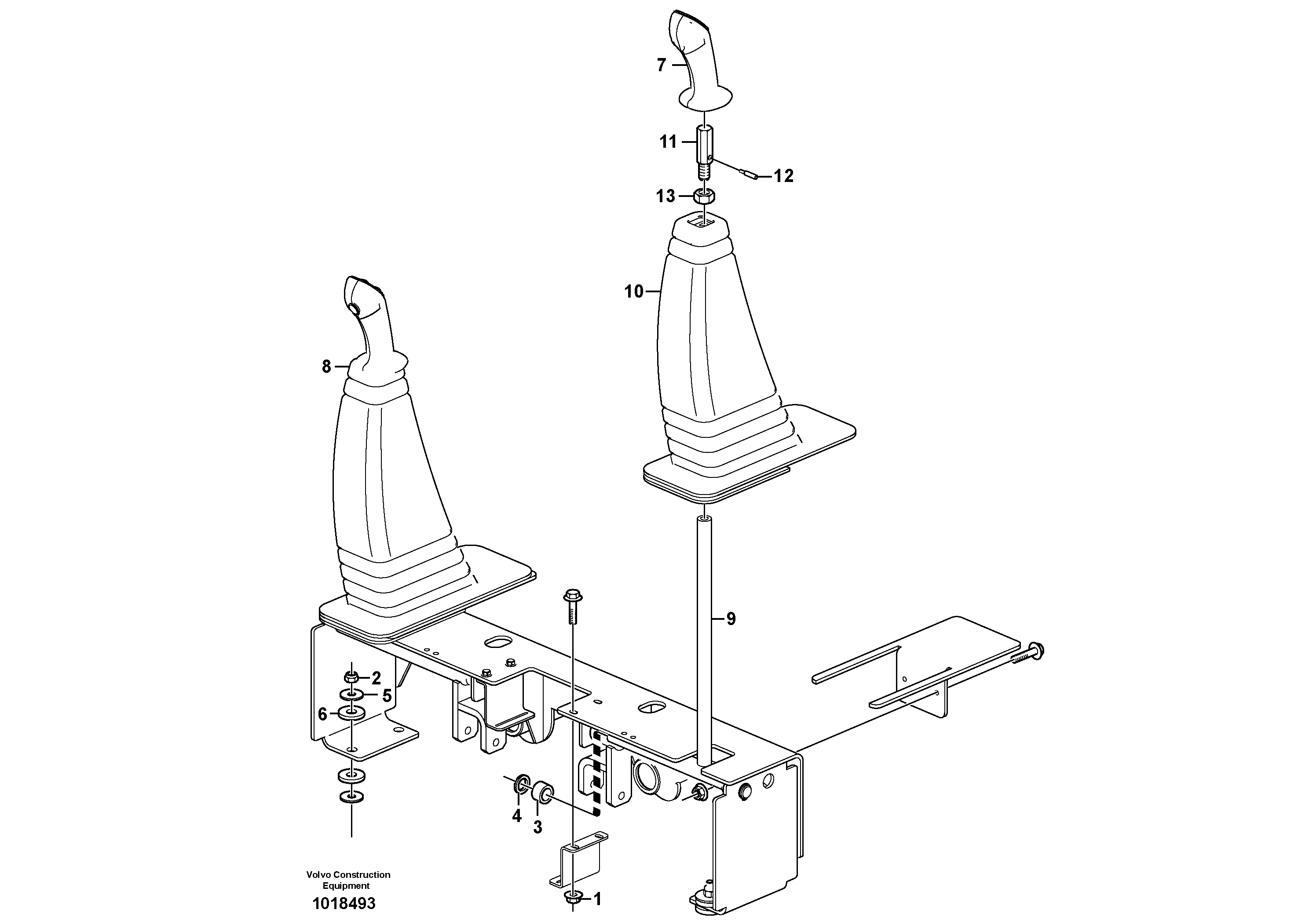 Optional hand controls — volvo parts diagram