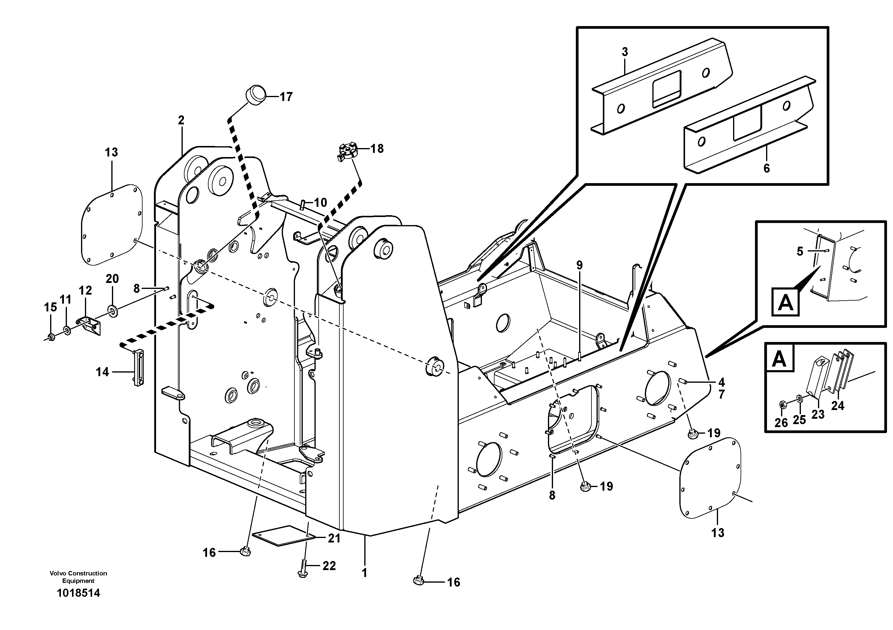 Frame — volvo parts diagram