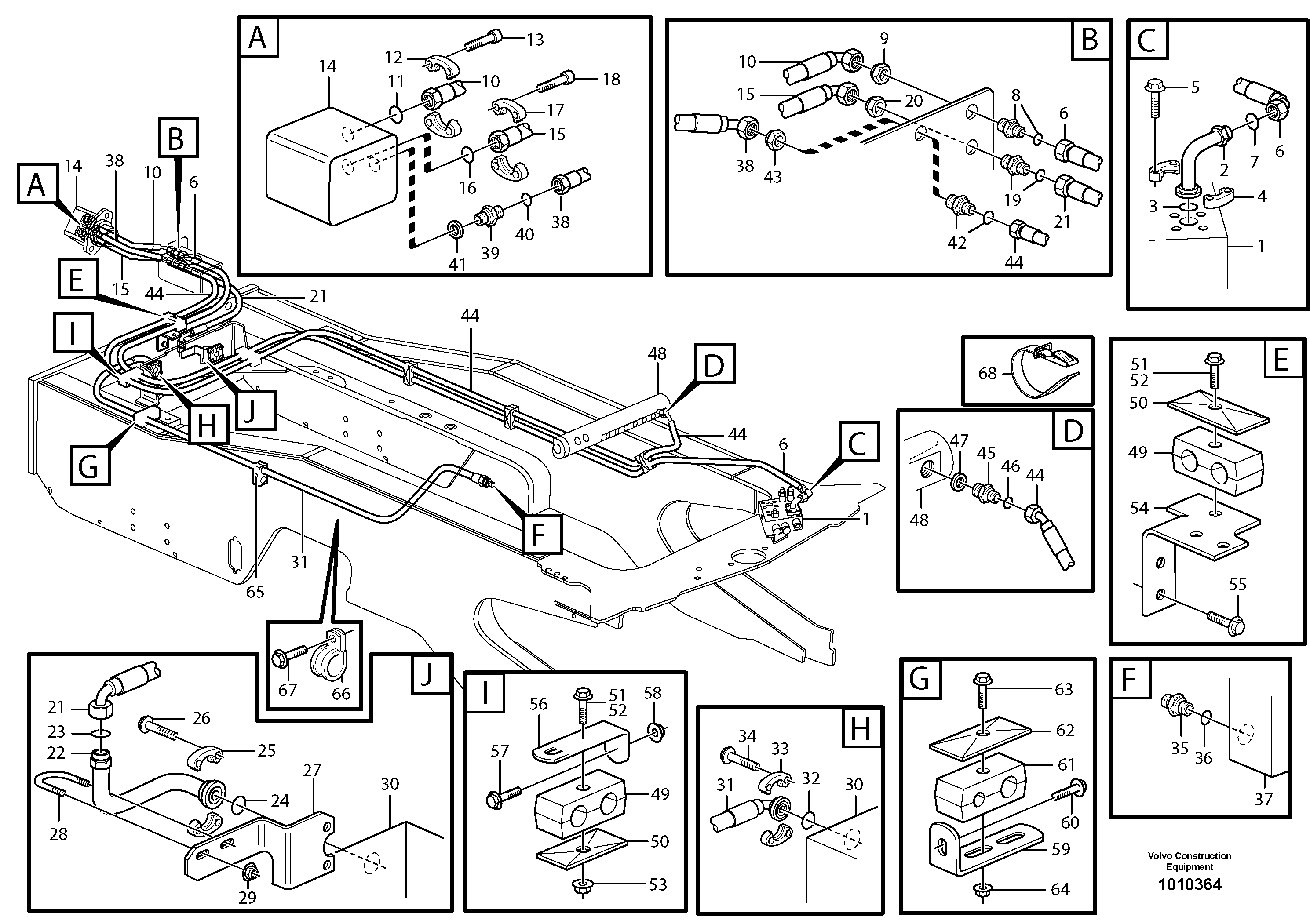 Hoses to fan drive — volvo parts diagram